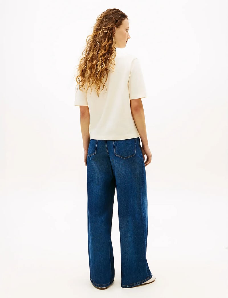 Tommy Hilfiger - GOLD BUTTON LONG SS TEE - t-shirts - calico - 2