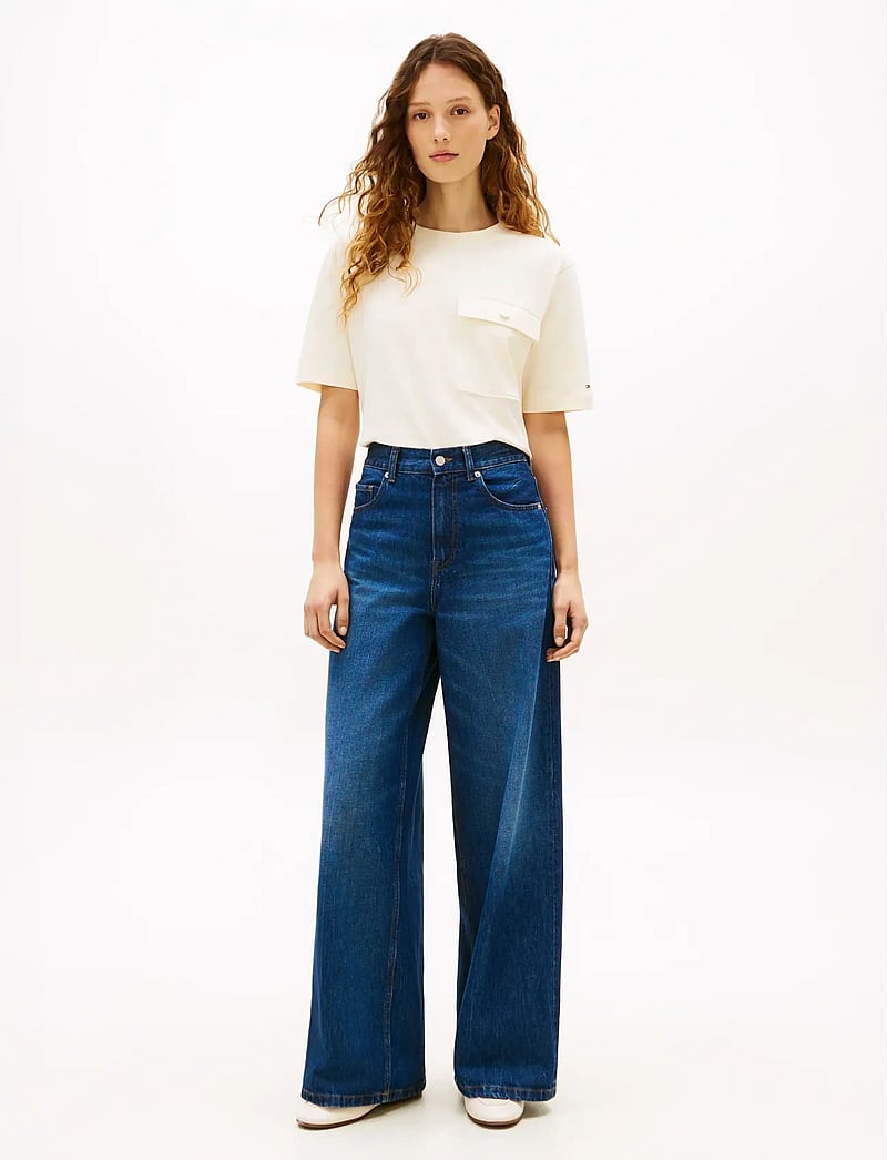 Tommy Hilfiger - GOLD BUTTON LONG SS TEE - t-shirts - calico - 3