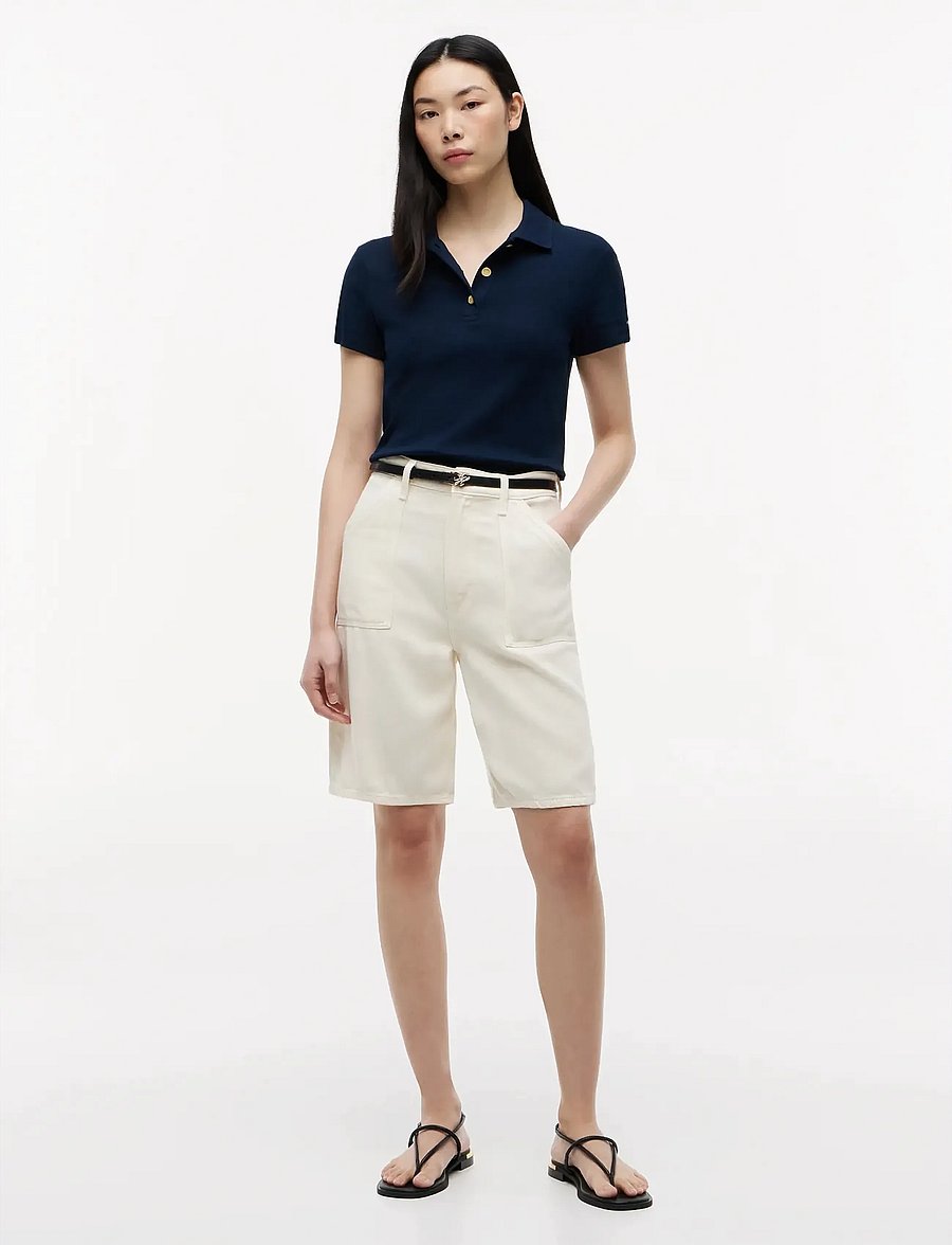 Tommy Hilfiger - GOLD BUTTON SLIM SS POLO - poloer - dark night navy - 4