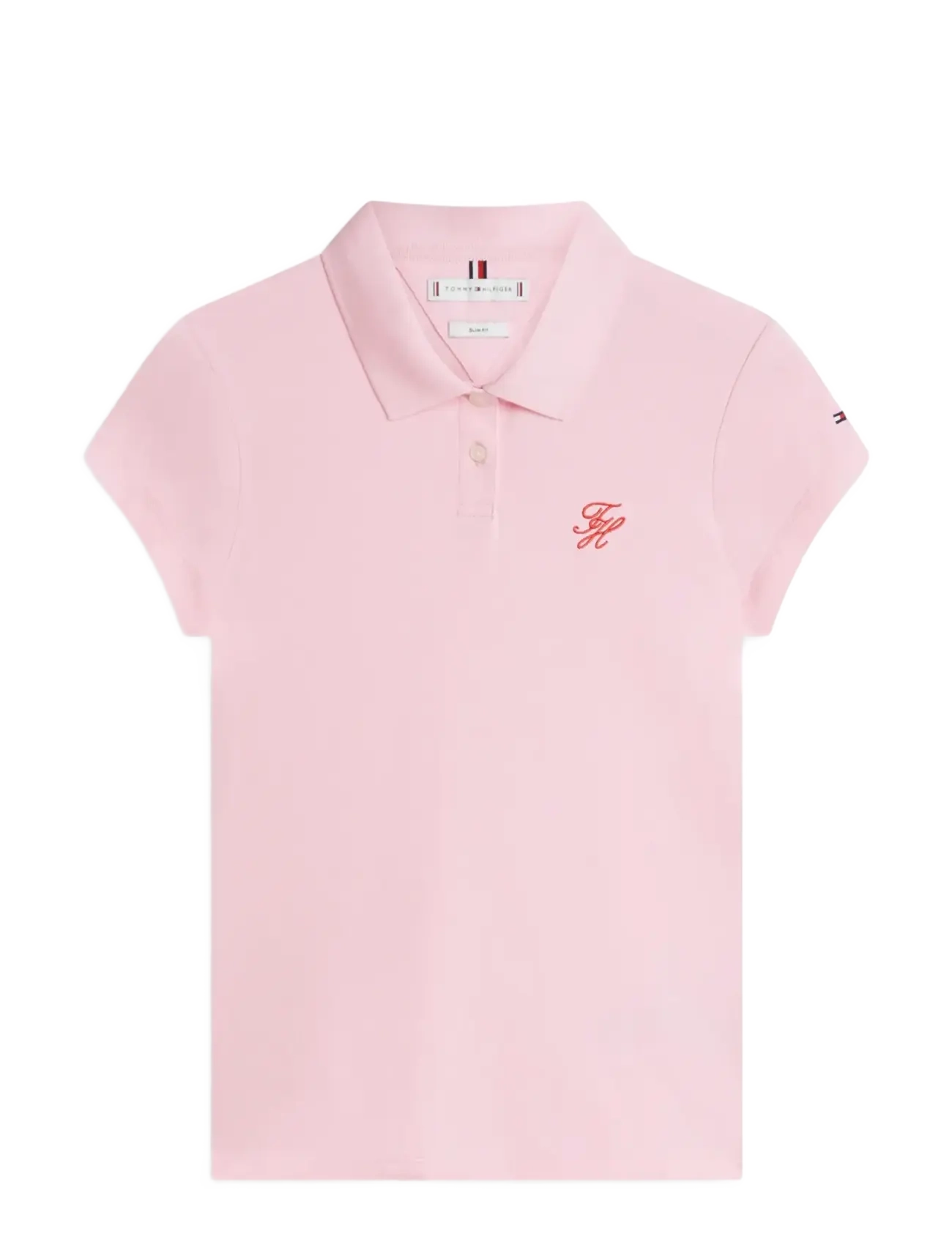 Tommy Hilfiger TH SCRIPT SLIM SS POLO - Tommy Hilfiger - CLASSIC PINK / pink/rose