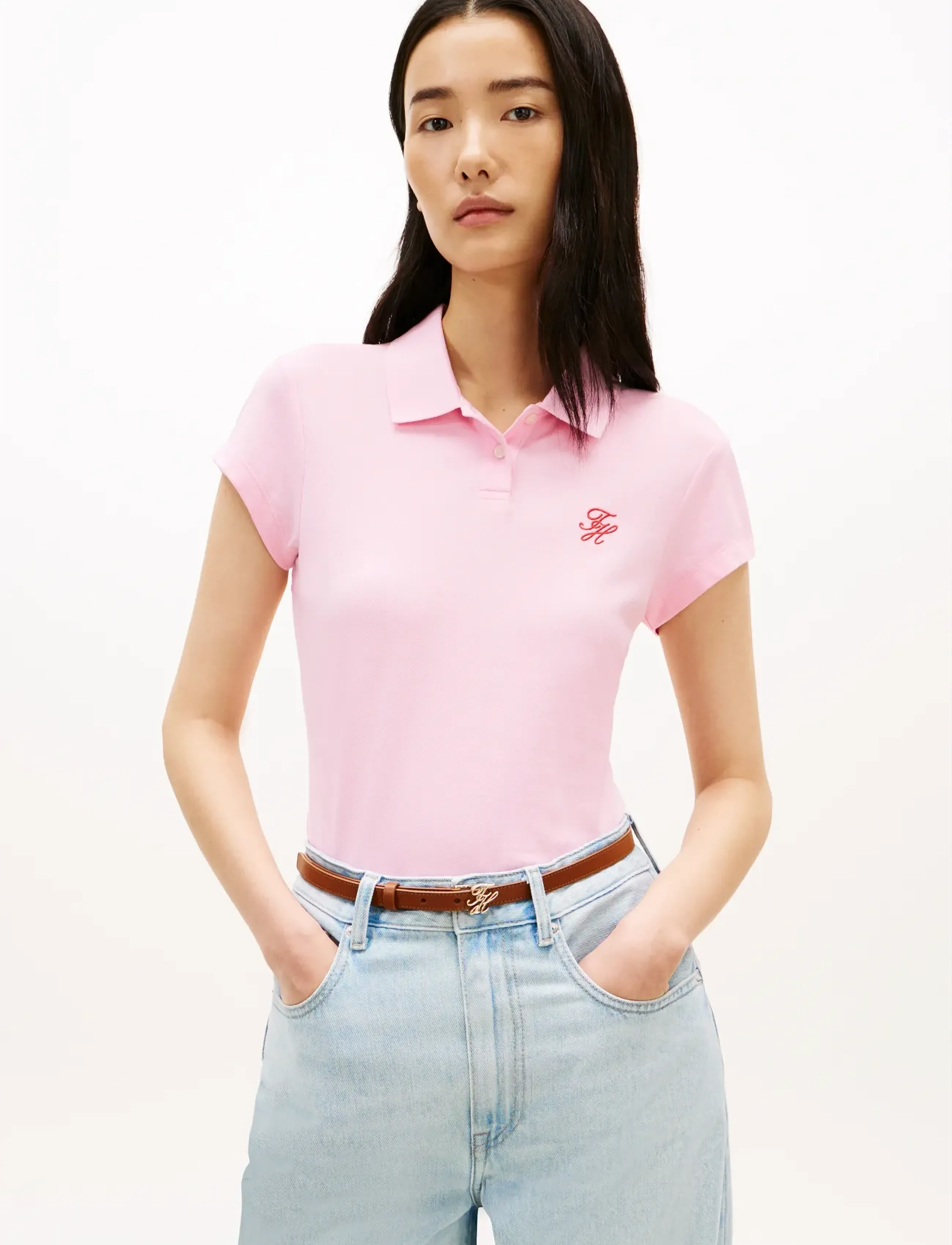 Th Script Slim Ss Polo