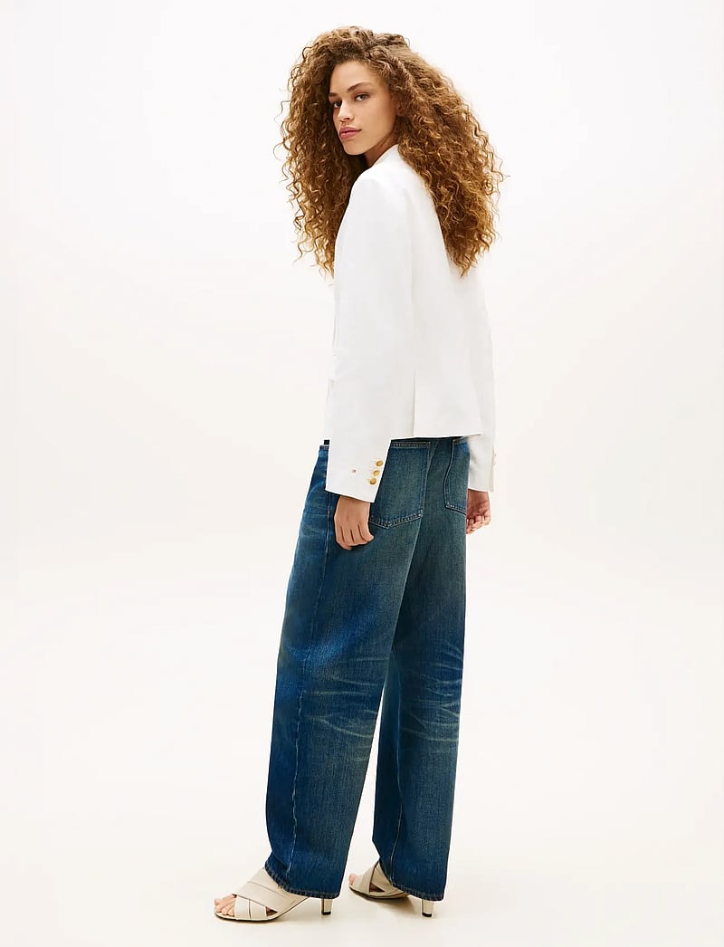 Tommy Hilfiger - LINEN BLEND SLIM BLAZER - konfirmationstøj - th optic white - 2