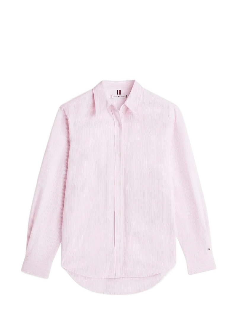 Tommy Hilfiger - OXFORD AOP RELAXED SHIRT - långärmade skjortor - classic ithaca stp mid pink - 1