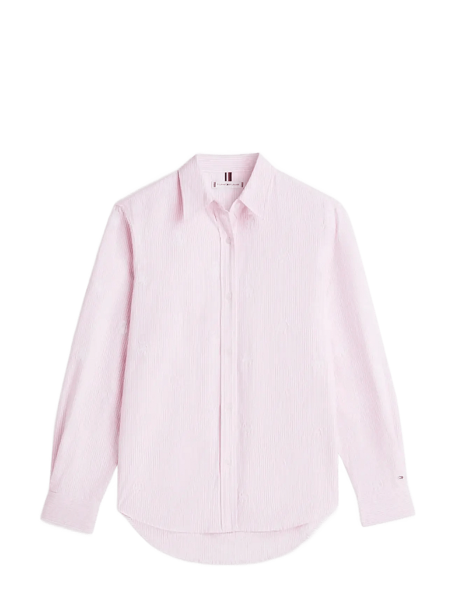 Tommy Hilfiger - OXFORD AOP RELAXED SHIRT - langærmede skjorter - classic ithaca stp mid pink - 1