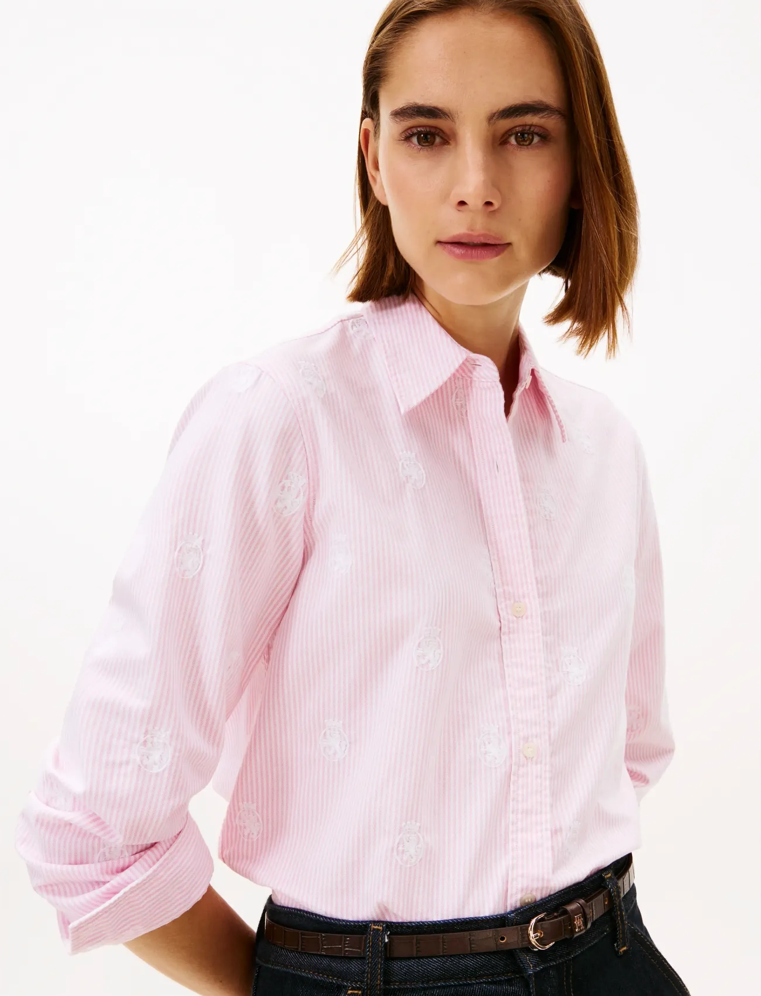 Tommy Hilfiger - OXFORD AOP RELAXED SHIRT - langærmede skjorter - classic ithaca stp   mid pink - 2