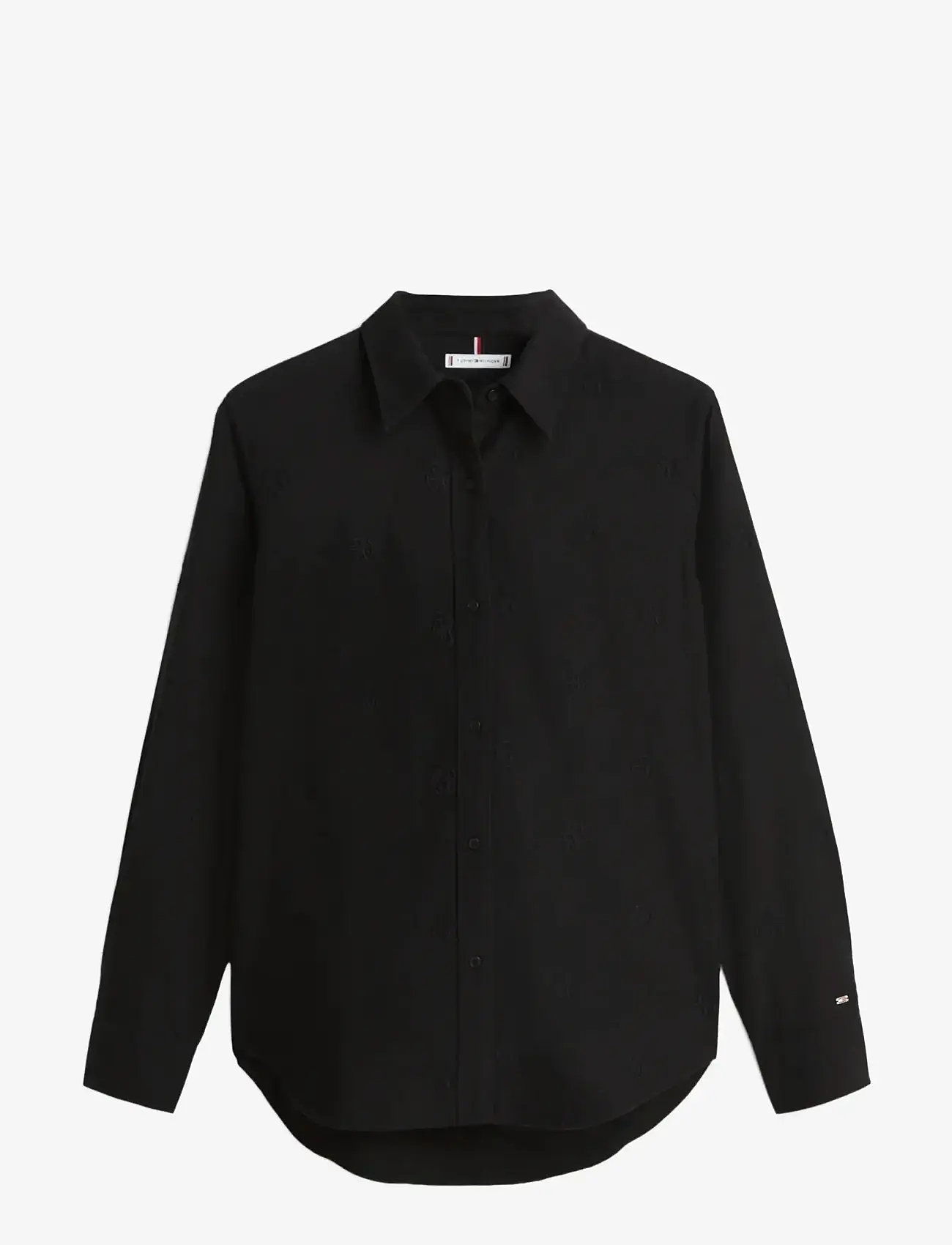 Tommy Hilfiger - OXFORD AOP RELAXED SHIRT - langærmede skjorter - black - 1