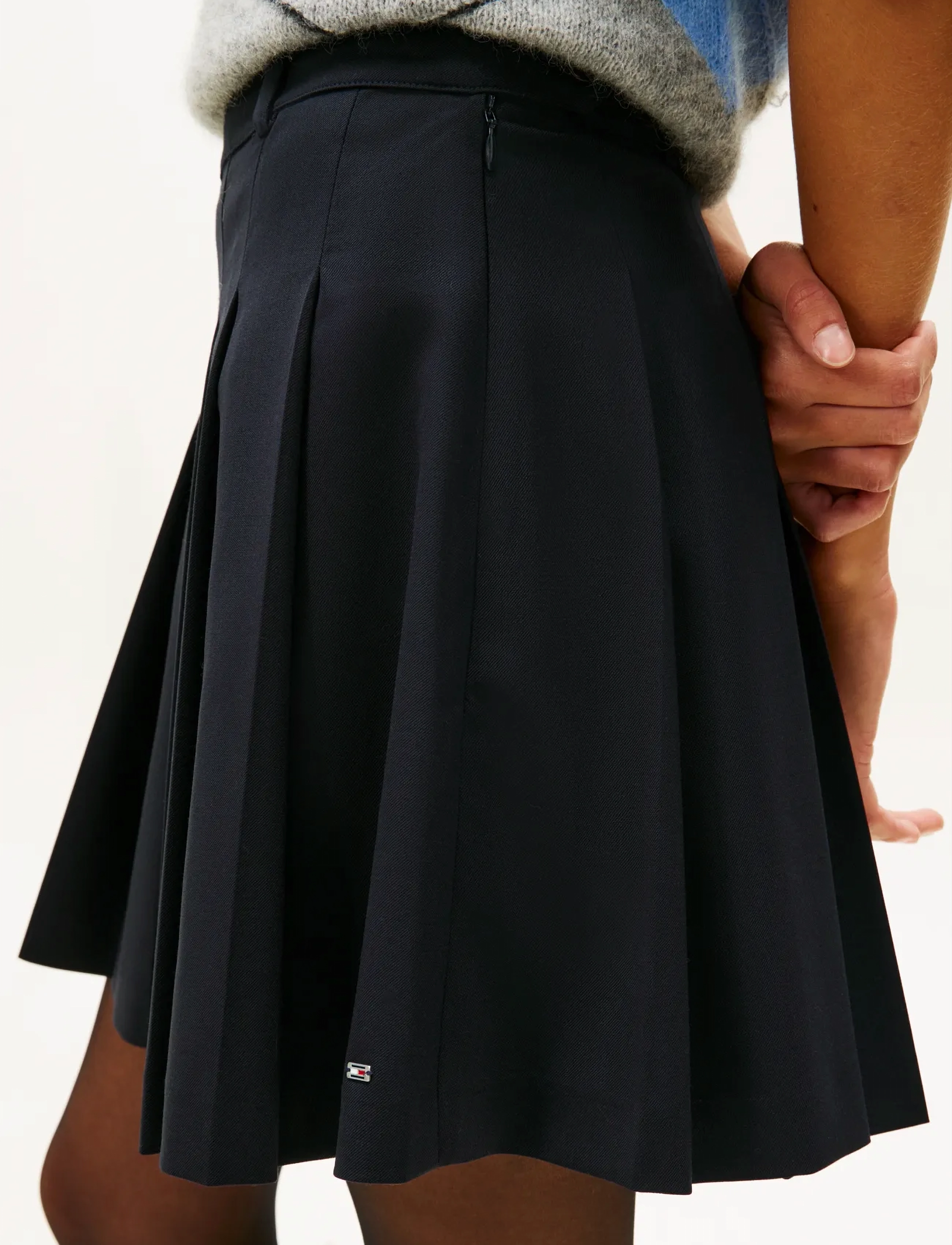 Tommy Hilfiger - TIMELESS WOOL PLEATED MINI SKIRT - minihameet - dark night navy - 4