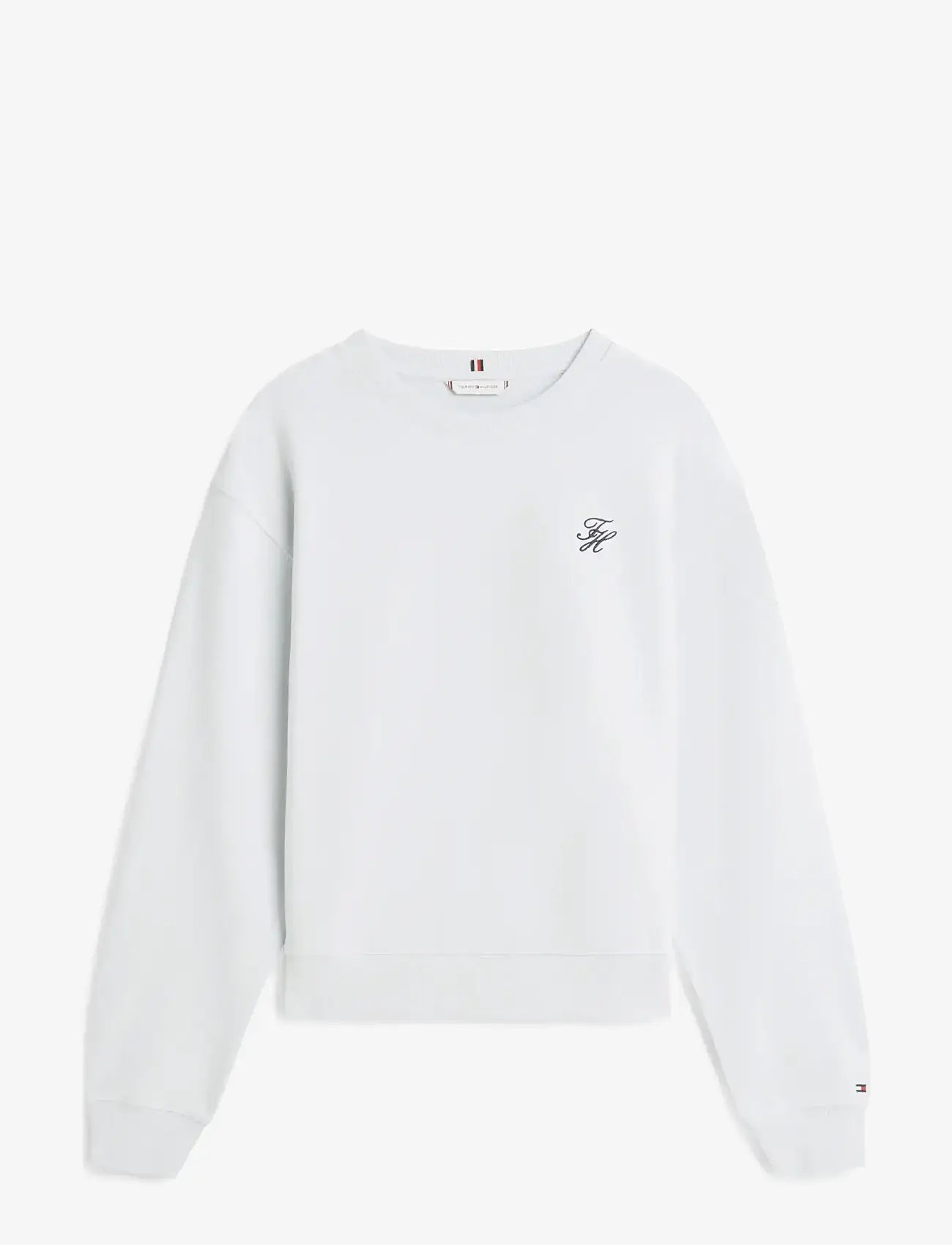 Tommy Hilfiger - TH SCRIPT REG TERRY SWTSHRT - hverdags stil - morning sky blue - 1