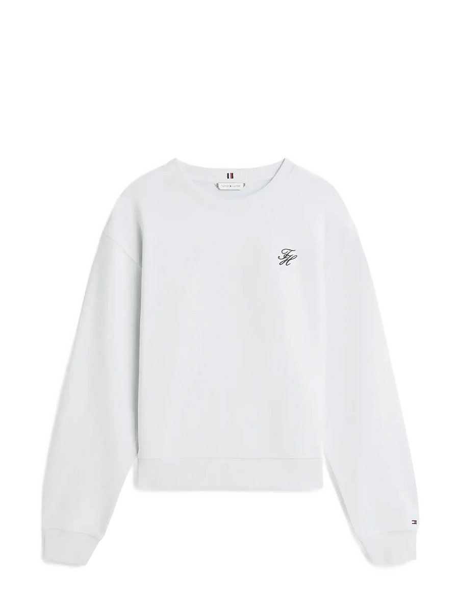 Tommy Hilfiger - TH SCRIPT REG TERRY SWTSHRT - igapäevane stiil - morning sky blue - 1