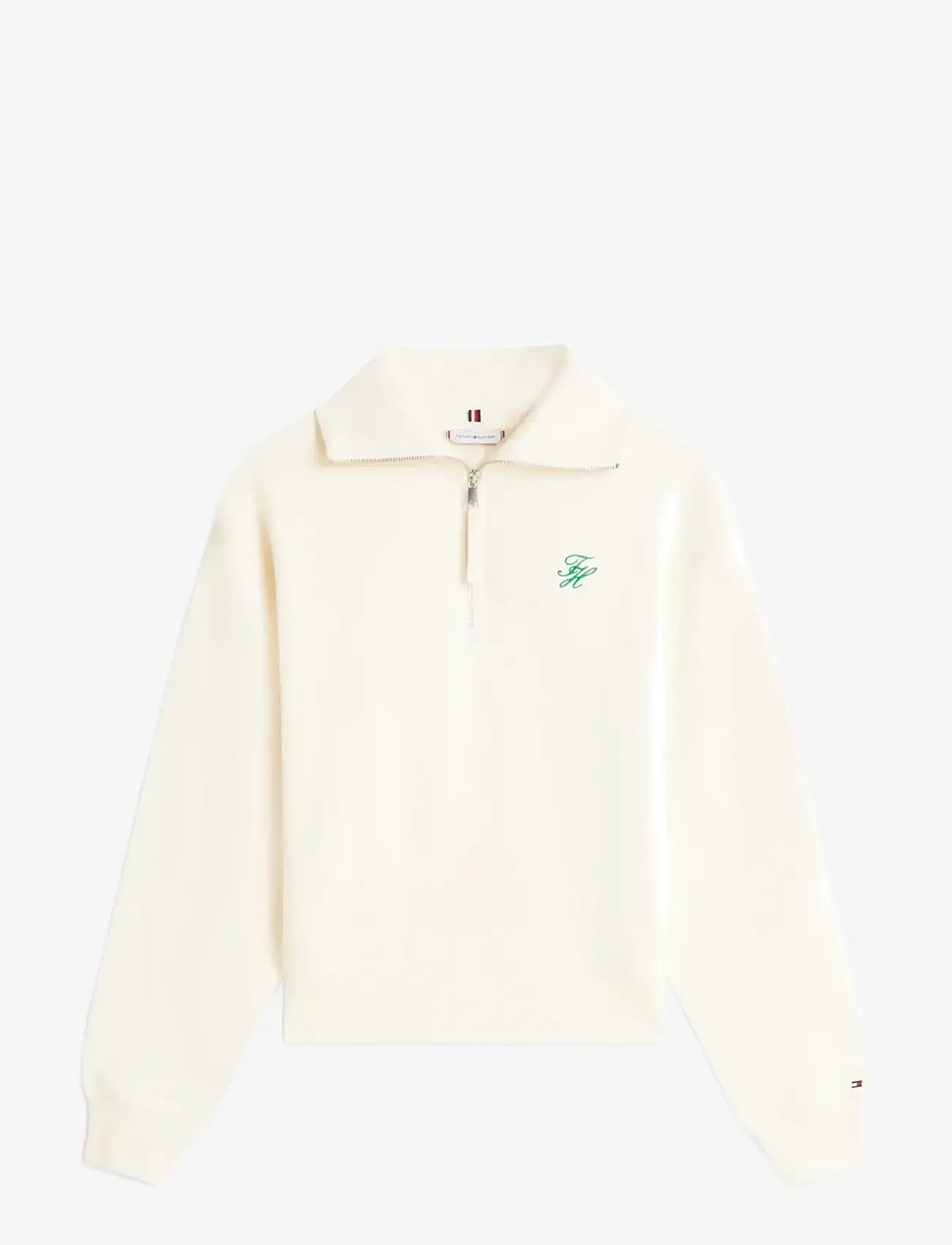 Tommy Hilfiger - TH SCRIPT HALF ZIP TERRY SWTSHRT - hverdags stil - calico - 1