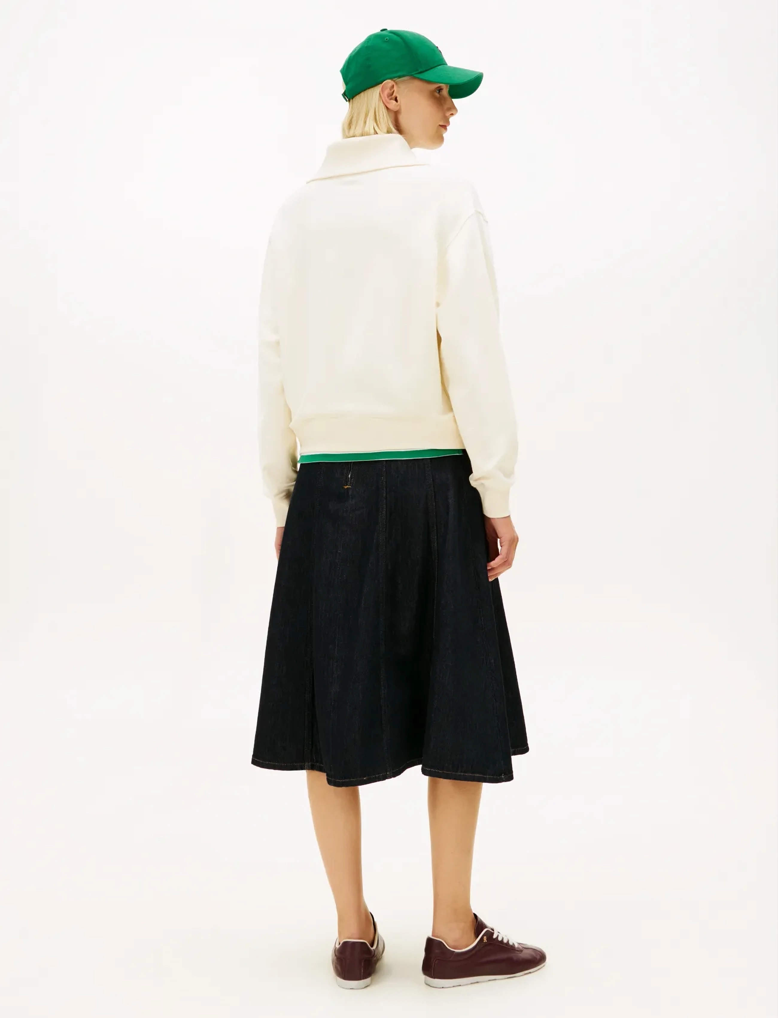 Tommy Hilfiger - TH SCRIPT HALF ZIP TERRY SWTSHRT - dressipluusid - calico - 3