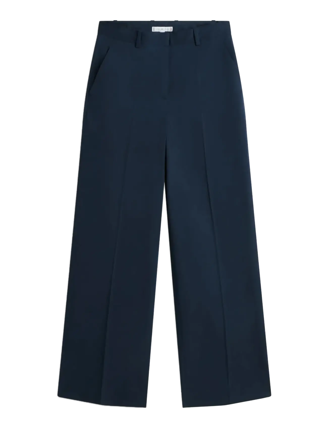 COTTON WIDE LEG PANT - DARK NIGHT NAVY