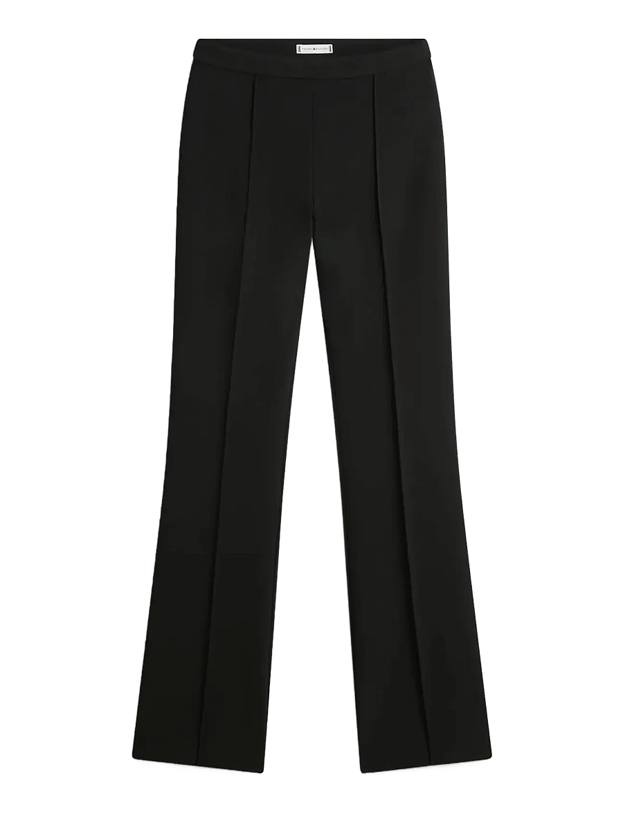 Tommy Hilfiger - PUNTO KICK FLARE PANT - alt laiad püksid - black - 1