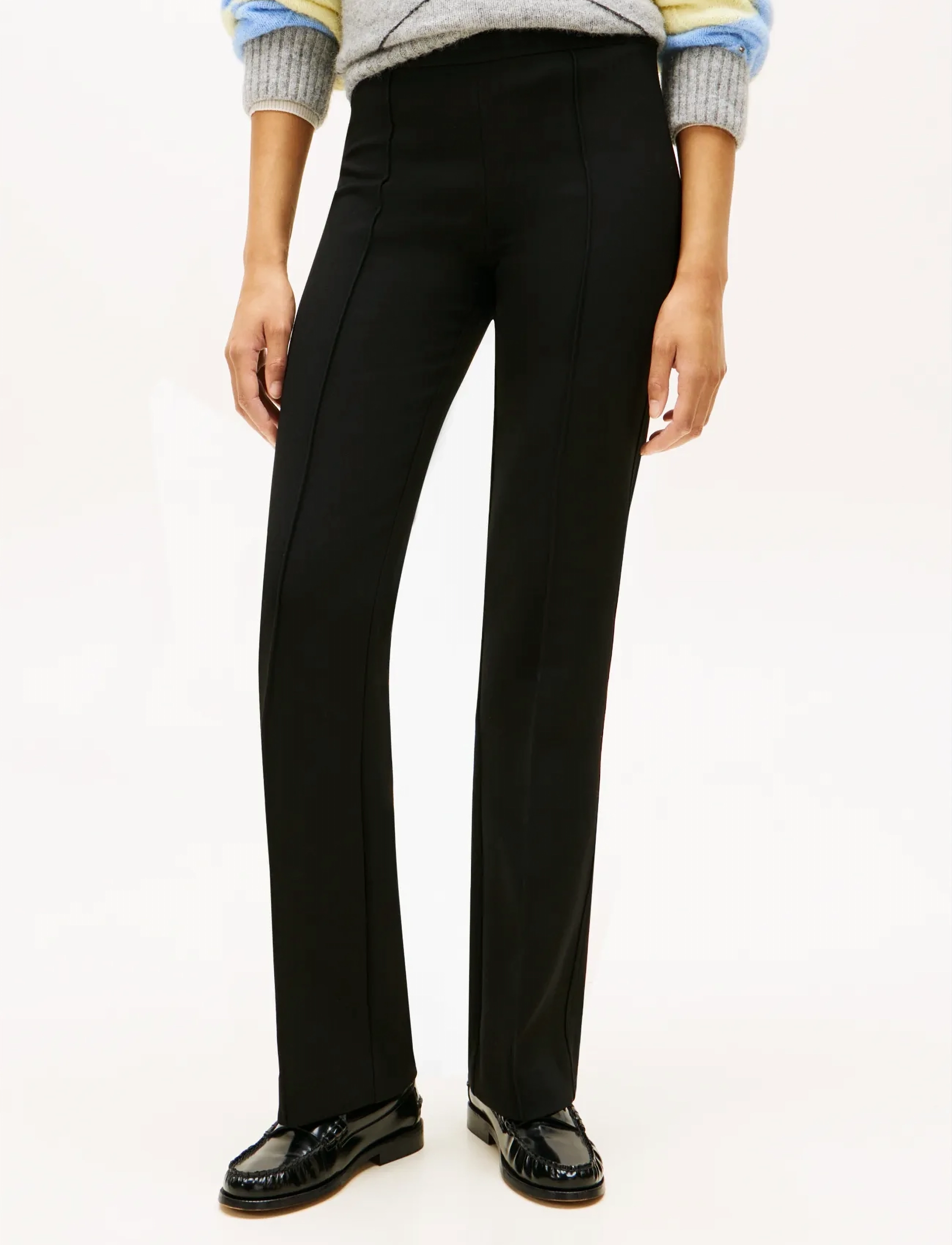 Tommy Hilfiger PUNTO KICK FLARE PANT - Kleidung - BLACK / black
