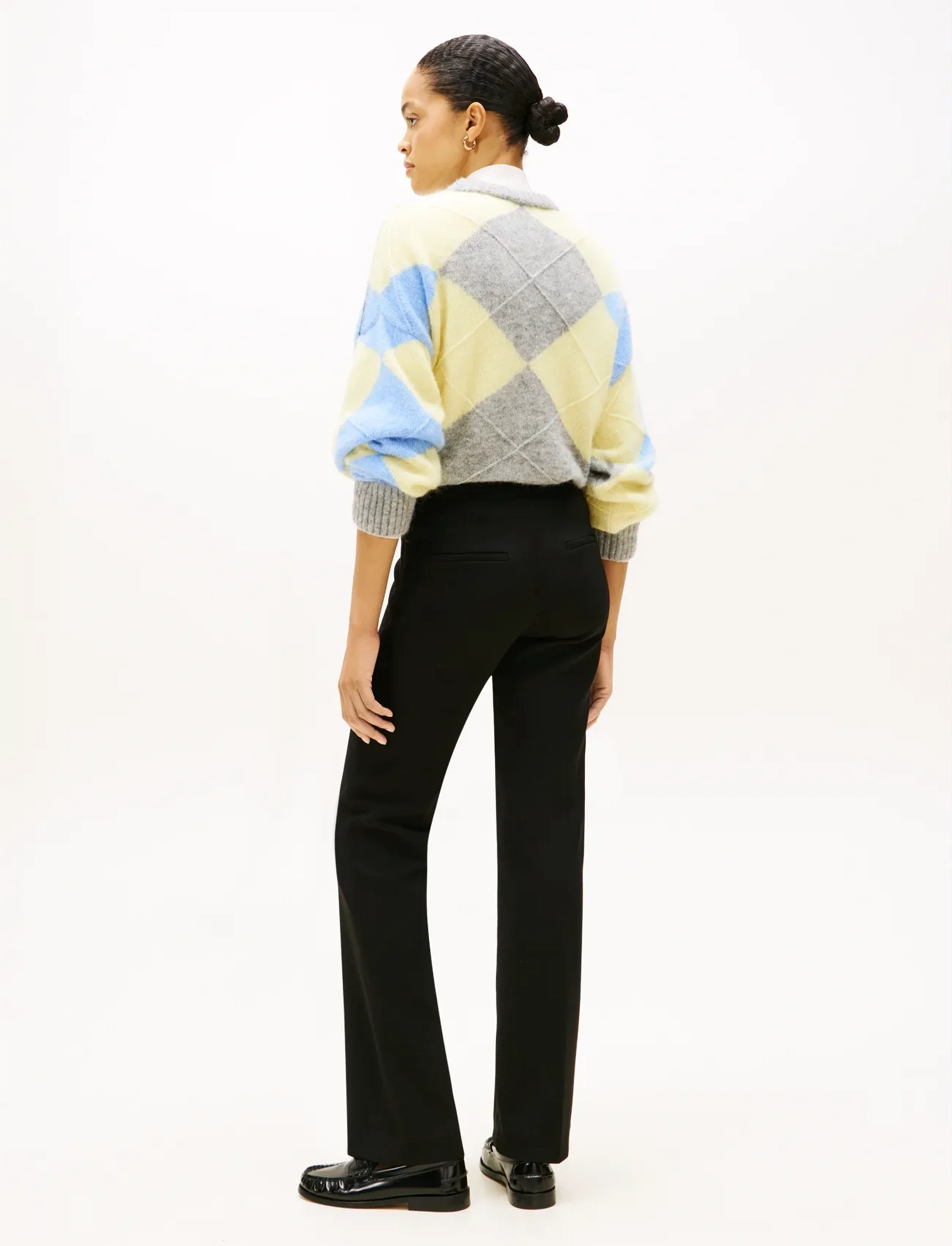 Tommy Hilfiger - PUNTO KICK FLARE PANT - pantalons évasés - black - 2
