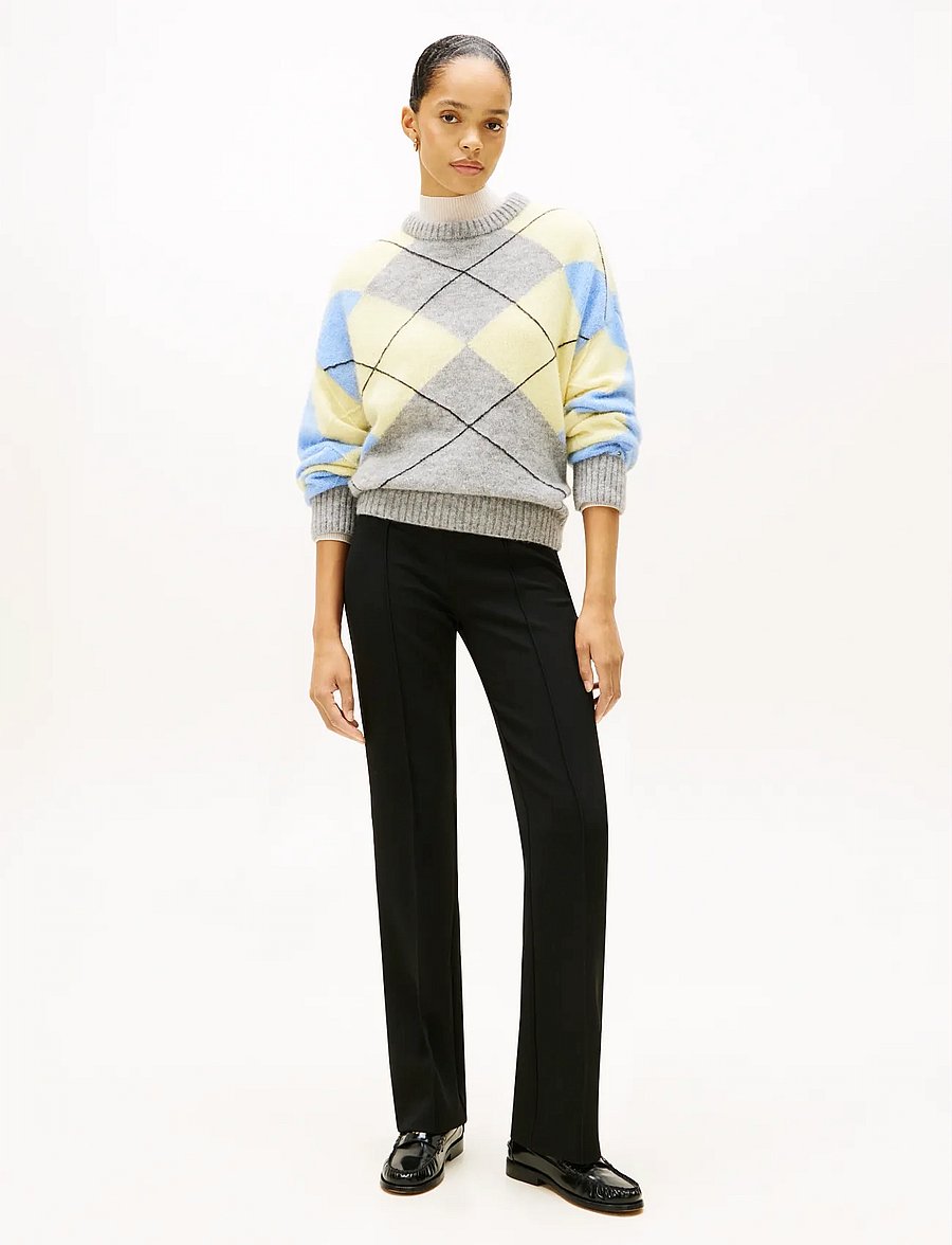 Tommy Hilfiger - PUNTO KICK FLARE PANT - alt laiad püksid - black - 3