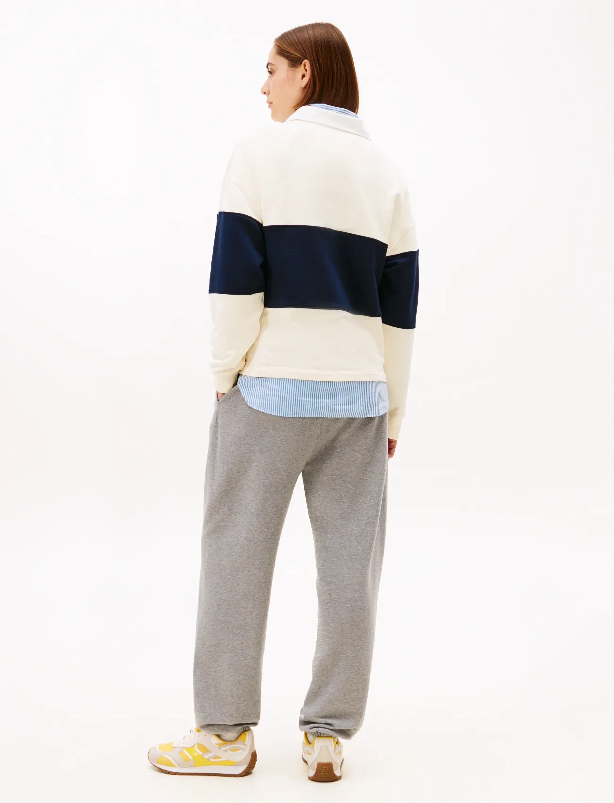 Tommy Hilfiger - GOLD BTN RUGBY TERRY SWTSRT - langärmlige tops - calico - 2