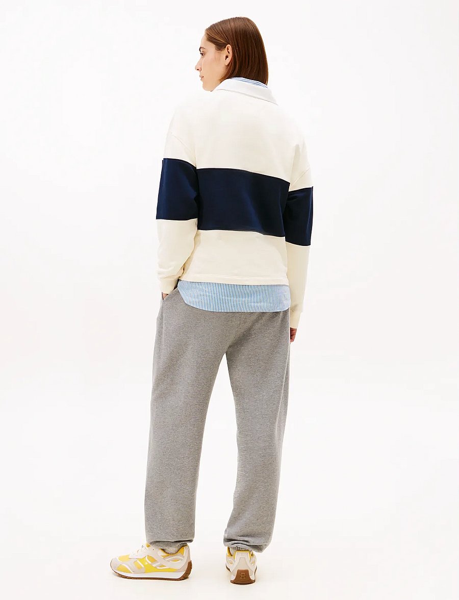 Tommy Hilfiger - GOLD BTN RUGBY TERRY SWTSRT - pikéer - calico - 2