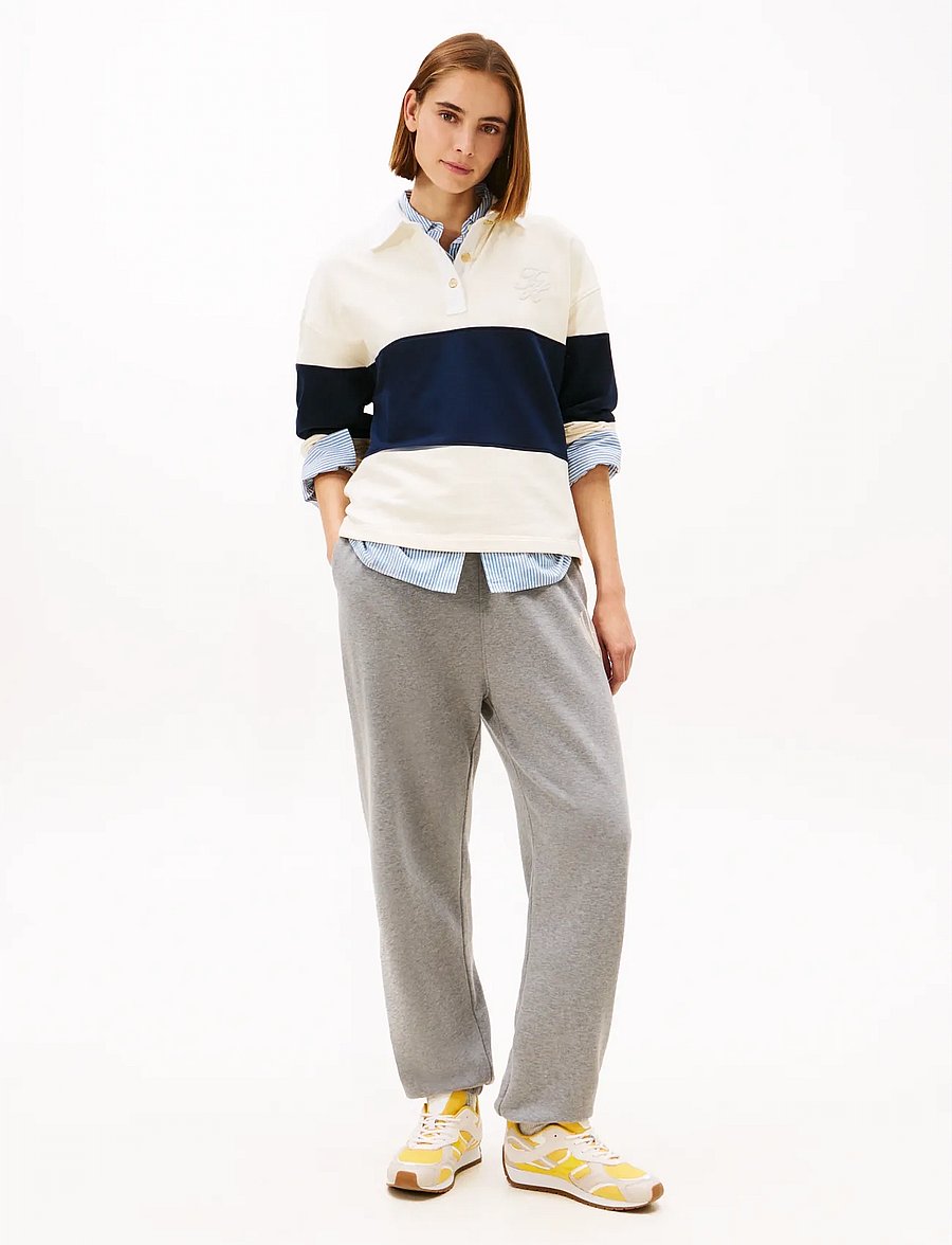 Tommy Hilfiger - GOLD BTN RUGBY TERRY SWTSRT - pikéer - calico - 3