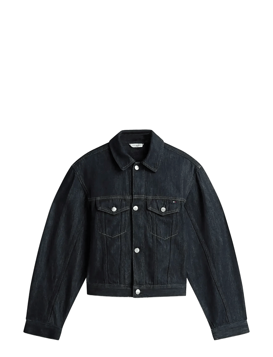Tommy Hilfiger - DNM PURE PLEATED JACKET - frühlingsjacken - pure - 1
