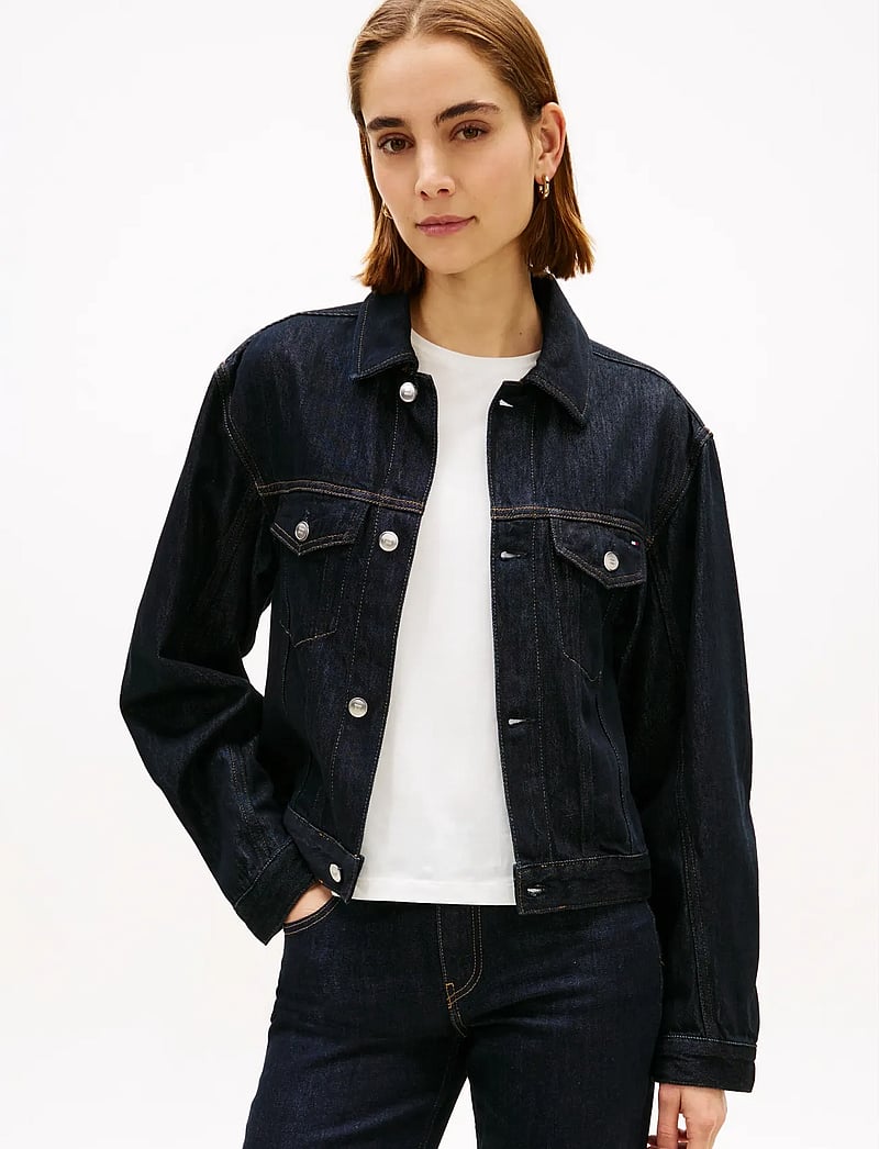 Tommy Hilfiger - DNM PURE PLEATED JACKET - forårsjakker - pure - 0