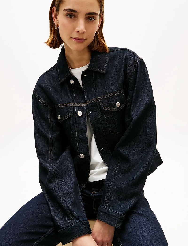 Tommy Hilfiger - DNM PURE PLEATED JACKET - kevättakit - pure - 4