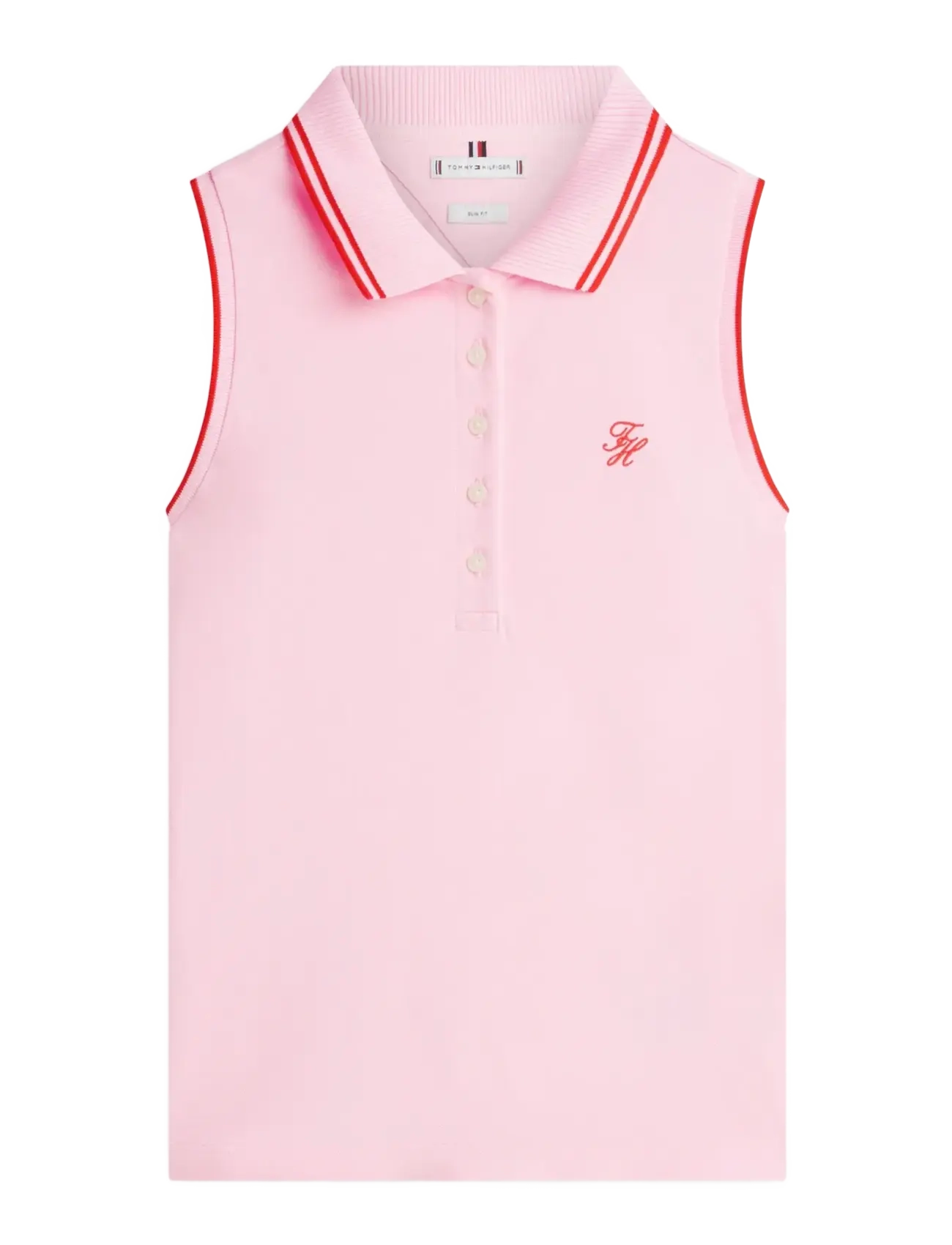 Tommy Hilfiger SWIMSHOP COTTON POLO SS - Clothing - CLASSIC PINK / pink/rose