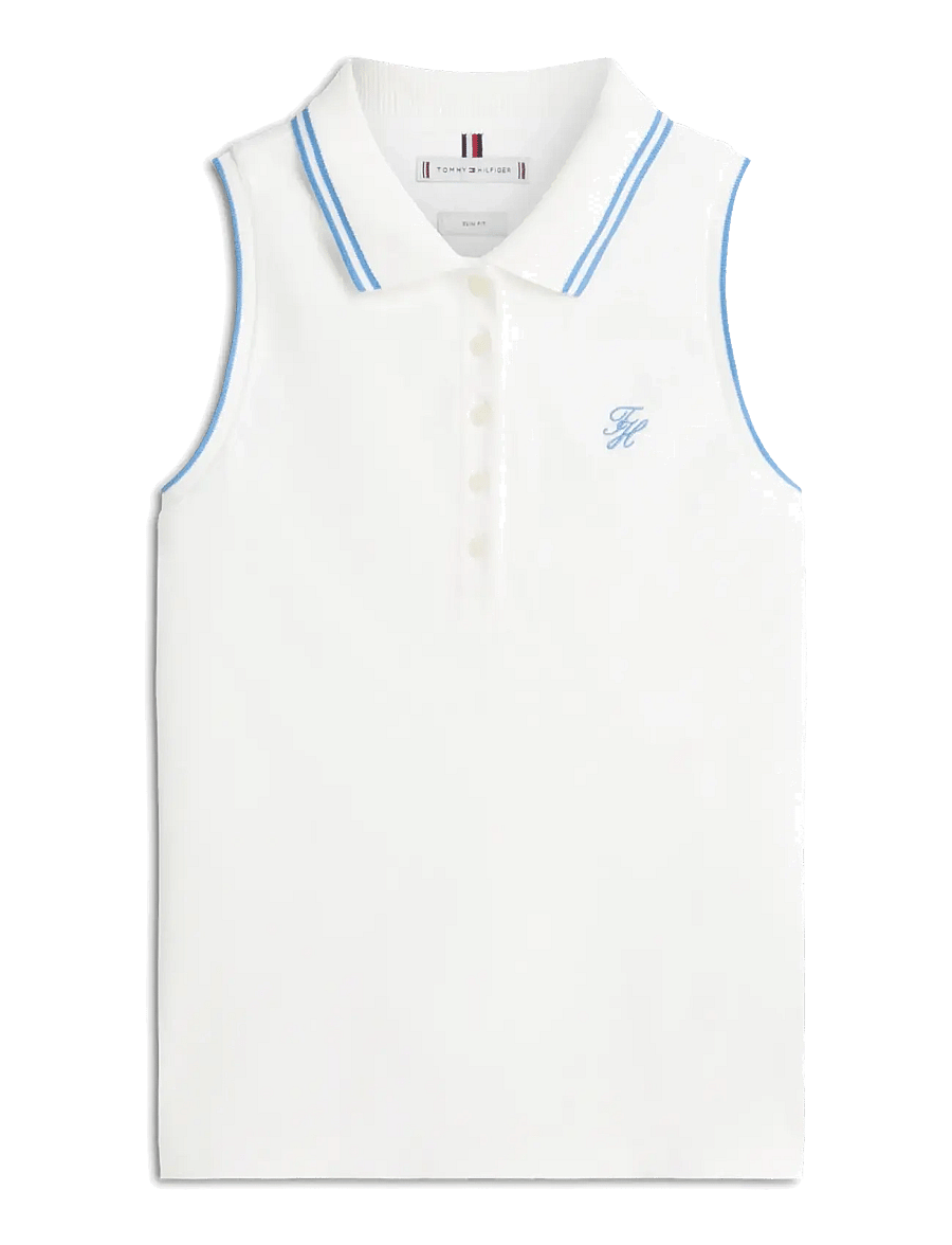 Tommy Hilfiger - SWIMSHOP COTTON POLO SS - poloshirts - ecru - 1