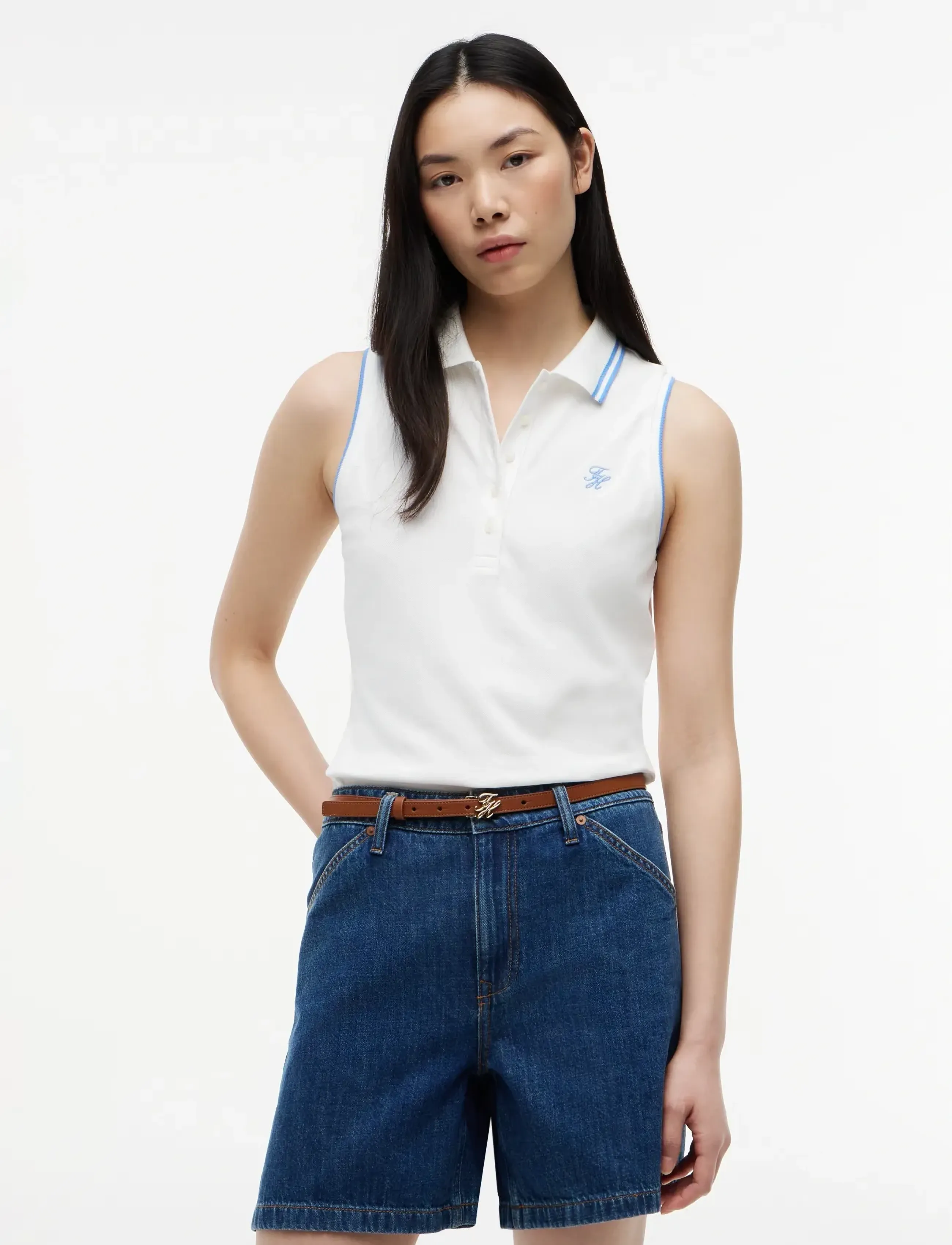 Tommy Hilfiger SWIMSHOP COTTON POLO SS - T-särgid ja alussärgid - ECRU / cream