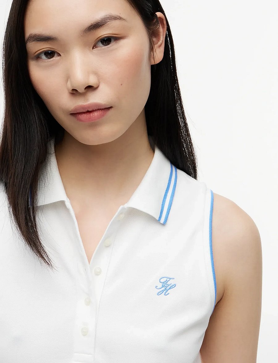 Tommy Hilfiger - SWIMSHOP COTTON POLO SS - poloshirts - ecru - 4