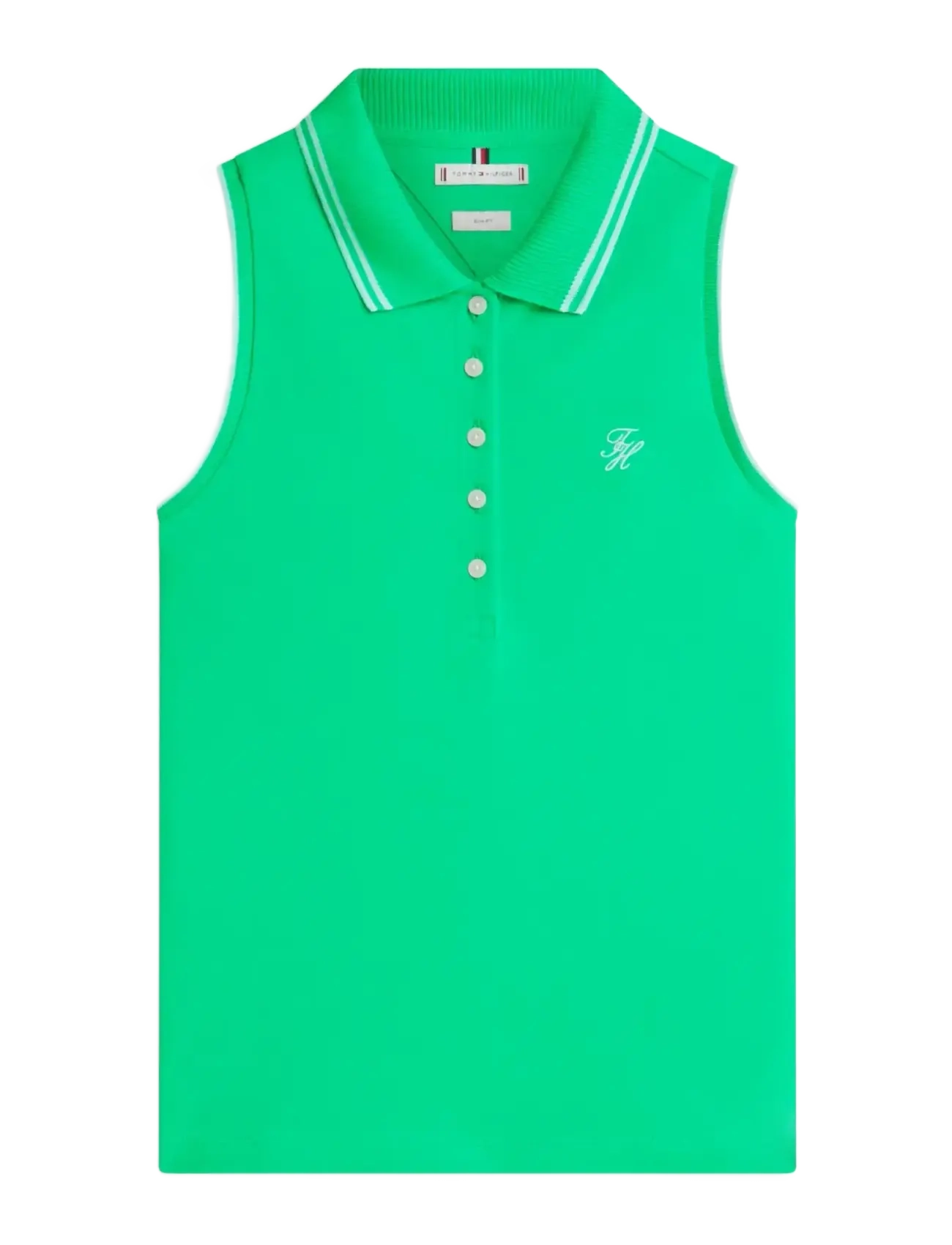 Tommy Hilfiger SWIMSHOP COTTON POLO SS - Tommy Hilfiger - JADE WINK / green