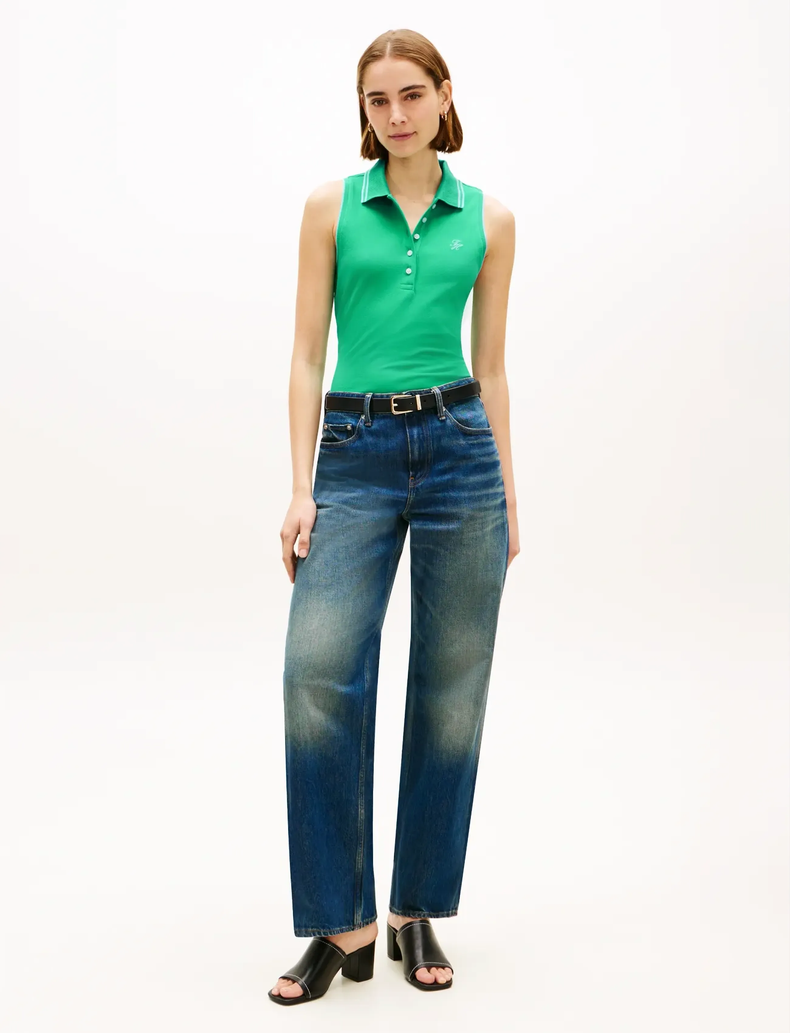 Tommy Hilfiger - SWIMSHOP COTTON POLO SS - poloer - jade wink - 3