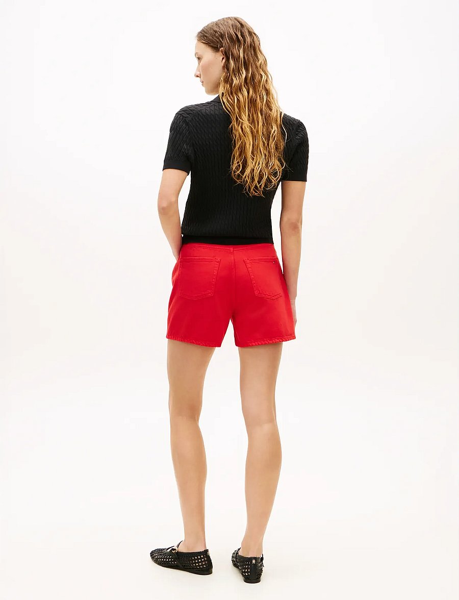 Tommy Hilfiger - DNM CLR MINI SHORT HW - casual shorts - fireworks - 2