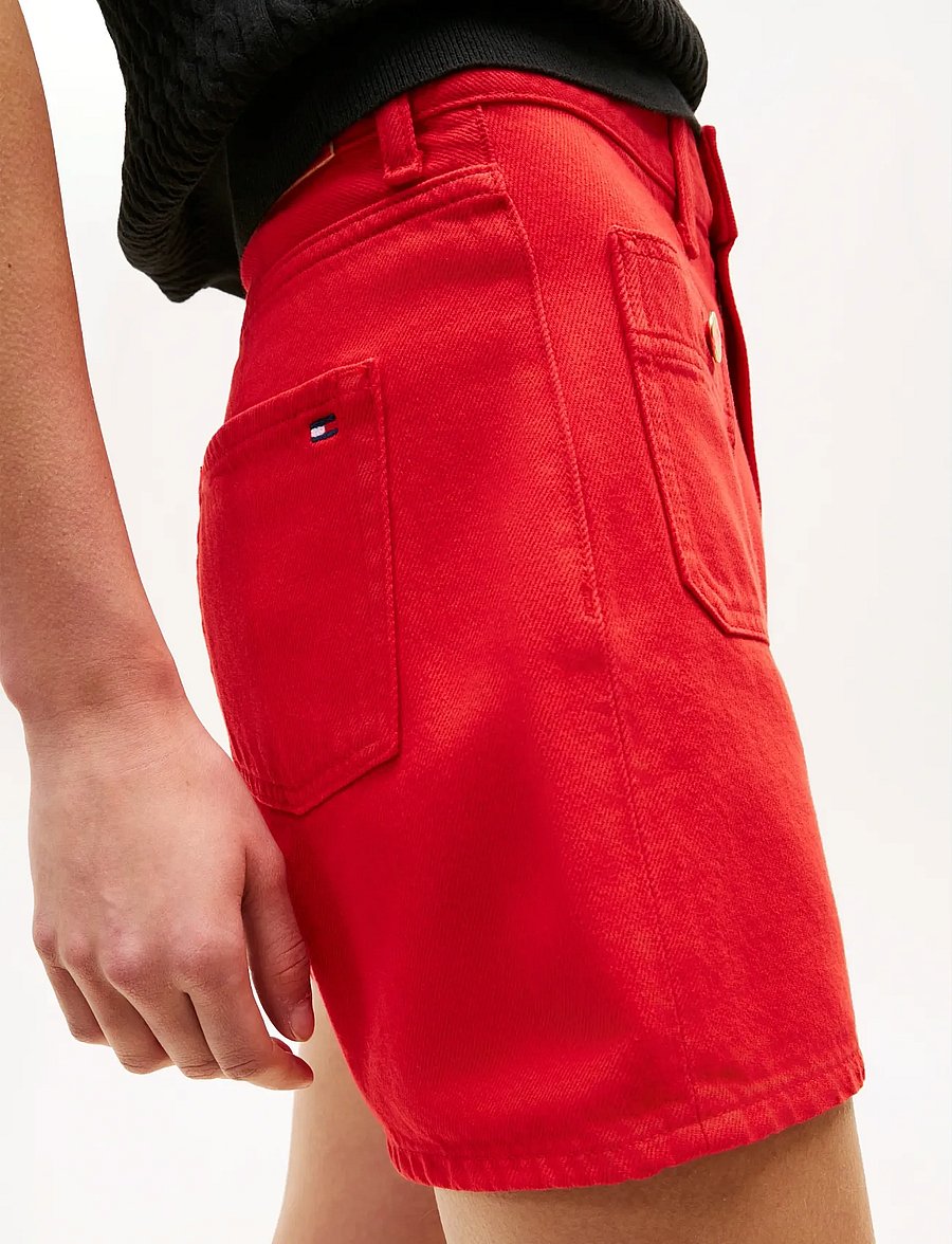 Tommy Hilfiger - DNM CLR MINI SHORT HW - casual shorts - fireworks - 4