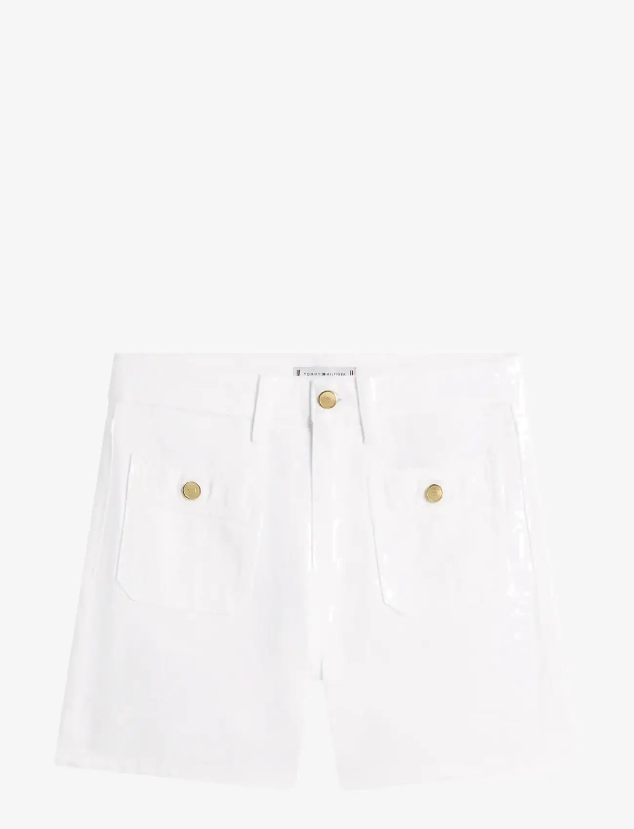 Tommy Hilfiger - DNM CLR MINI SHORT HW - casual shorts - th optic white - 1