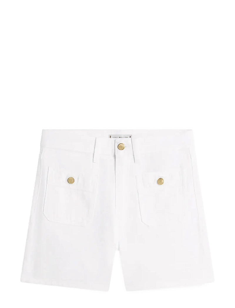 Tommy Hilfiger - DNM CLR MINI SHORT HW - casual shorts - th optic white - 1