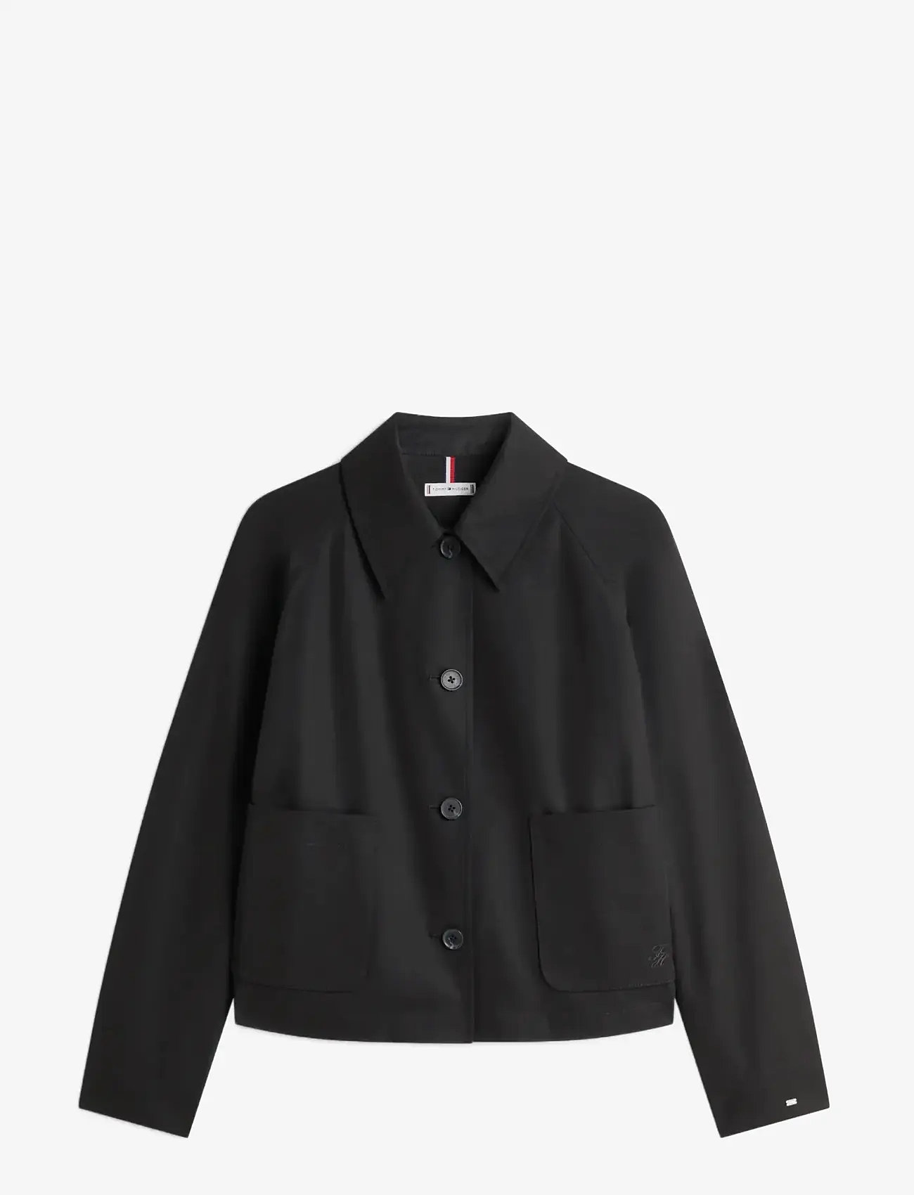 Tommy Hilfiger - COTTON SHORT JACKET - frühlingsjacken - black - 1