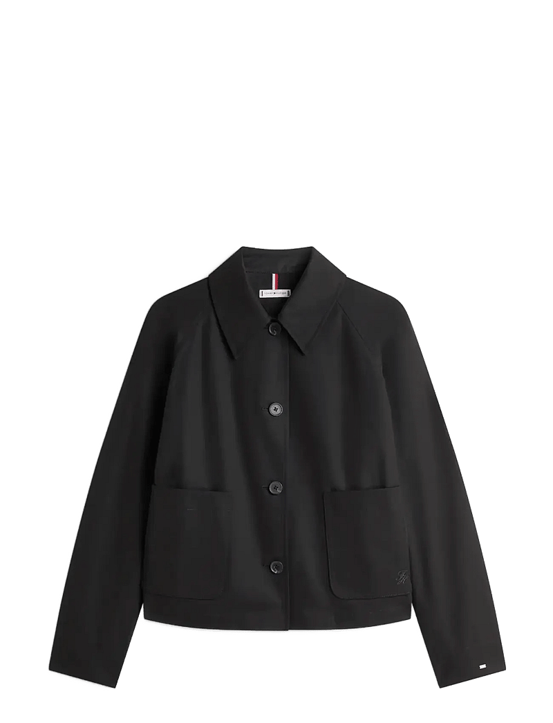 Tommy Hilfiger - COTTON SHORT JACKET - frühlingsjacken - black - 1