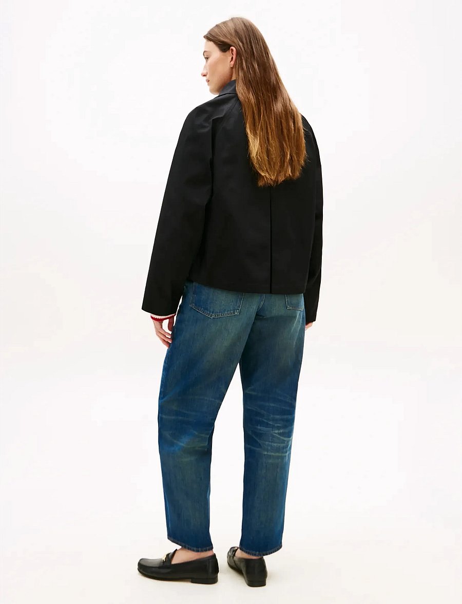Tommy Hilfiger - COTTON SHORT JACKET - kevättakit - black - 2