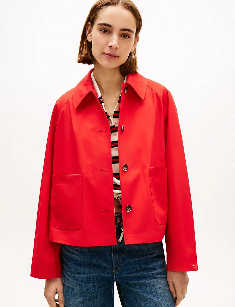 Tommy Hilfiger - COTTON SHORT JACKET - frühlingsjacken - fireworks - 0