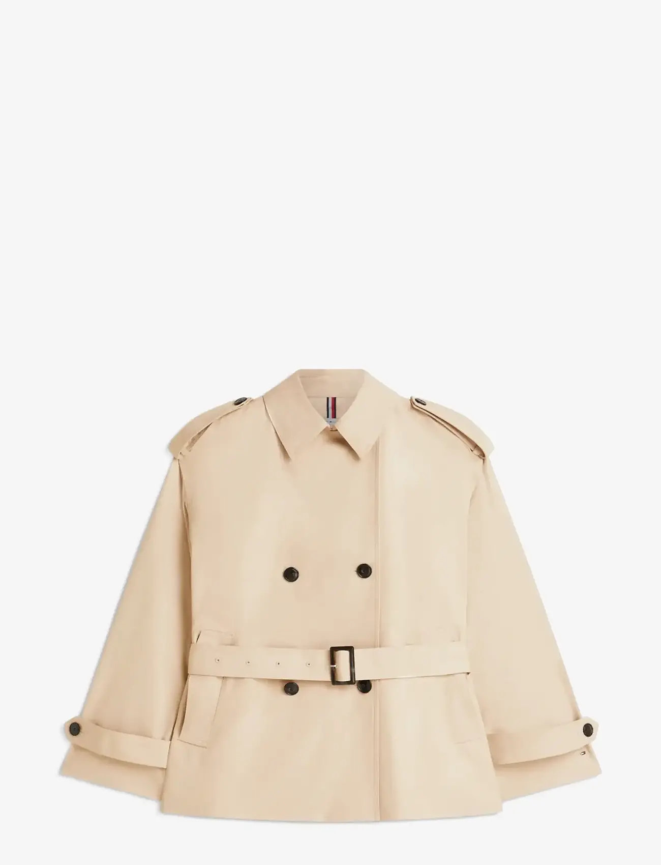 Tommy Hilfiger - COTTON SHORT TRENCH - lette frakker - beige - 1