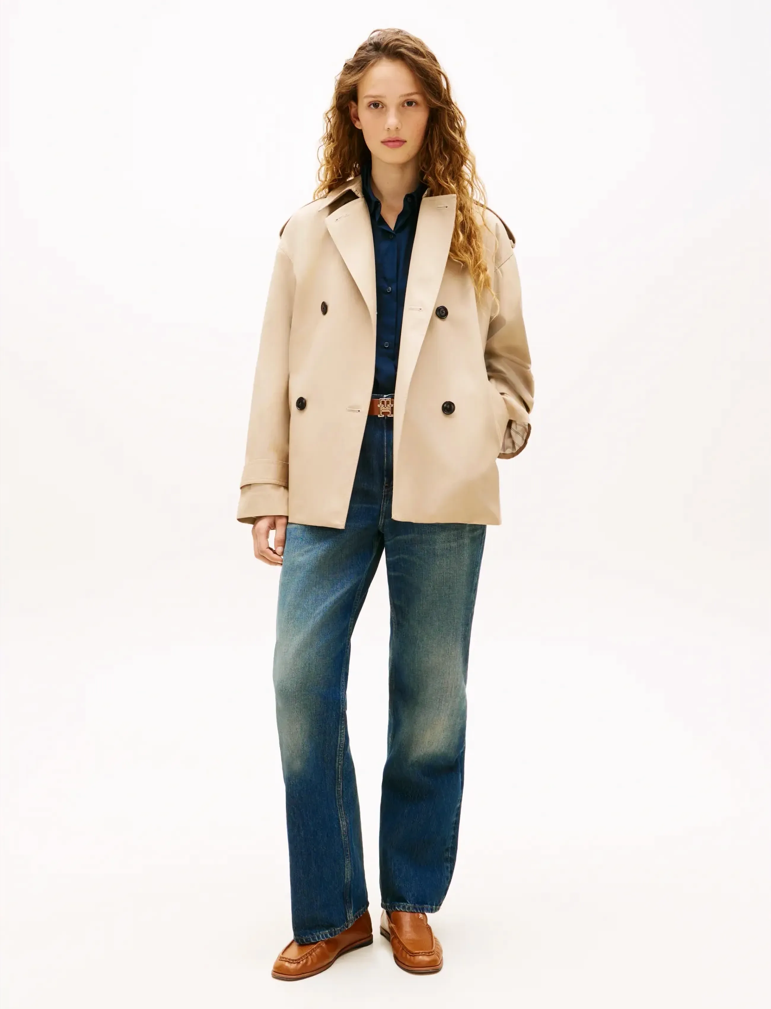 Tommy Hilfiger - COTTON SHORT TRENCH - light coats - beige - 3