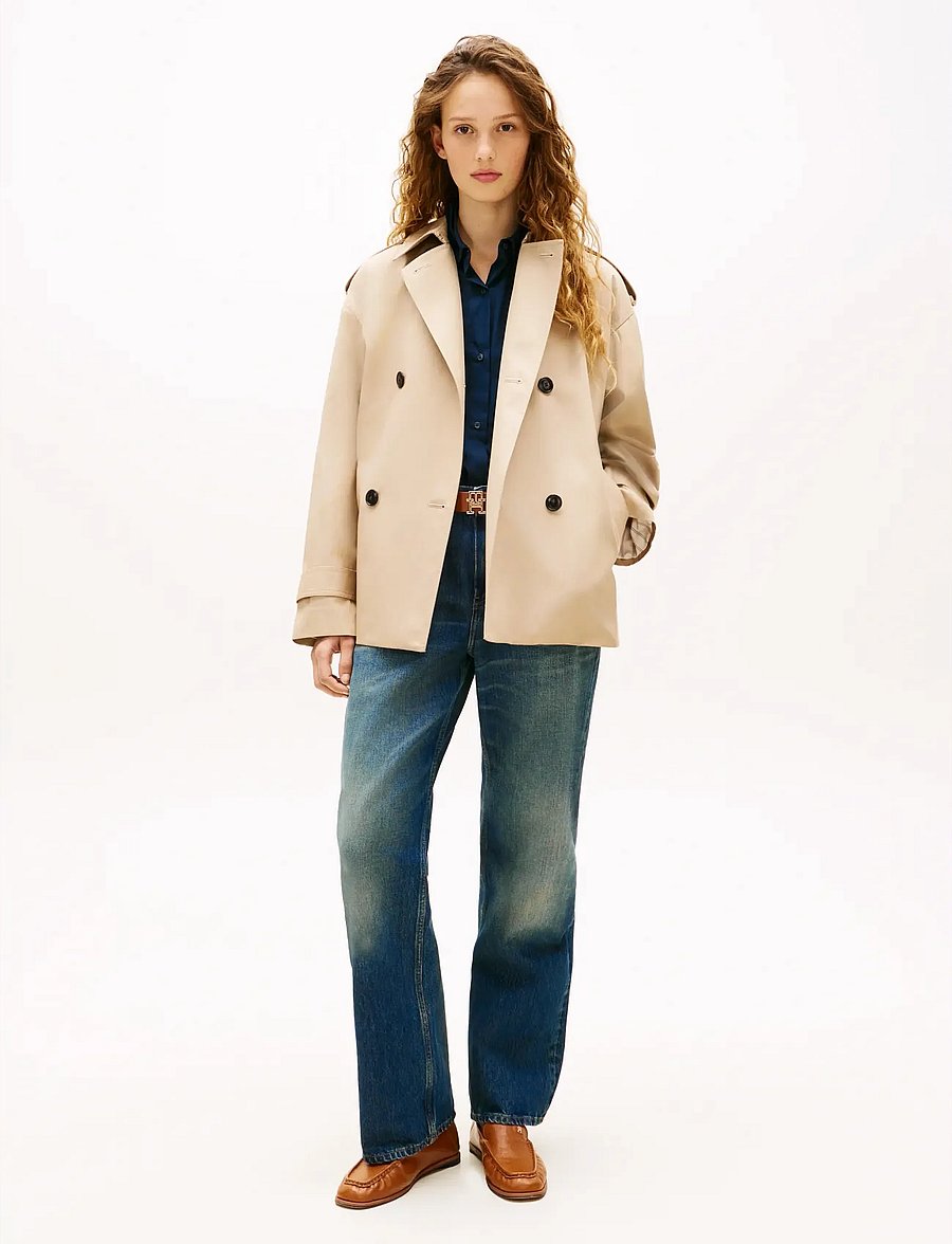 Tommy Hilfiger - COTTON SHORT TRENCH - tunna kappor - beige - 3