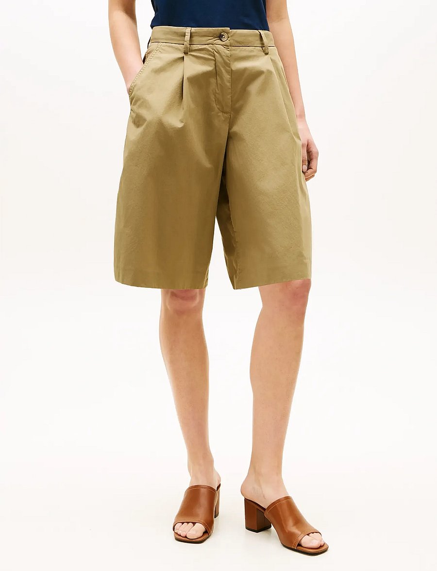 Tommy Hilfiger - WASHED COTTON PLEATED SHORT - bermudashorts - woodridge - 0