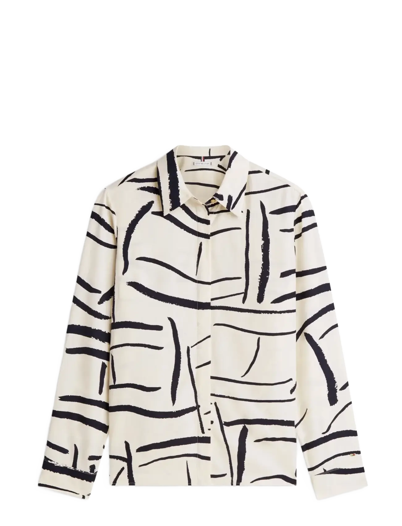 Tommy Hilfiger VIS TWILL BUTTON UP SHIRT - Tøj - FLAG FEATHERS CALICO / cream