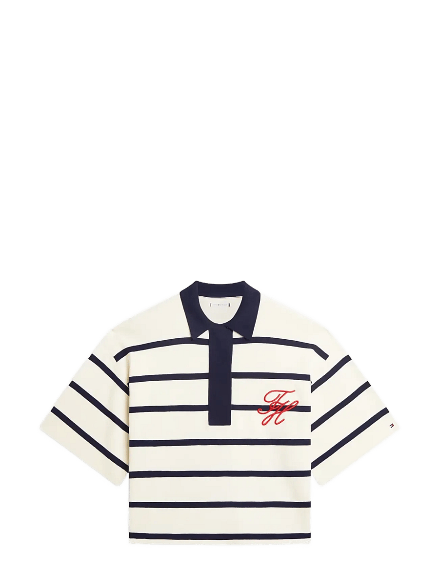 Tommy Hilfiger - CO FULL NEEDLE RLX POLO SWT - polo shirts - big stp calico dark n navy - 1