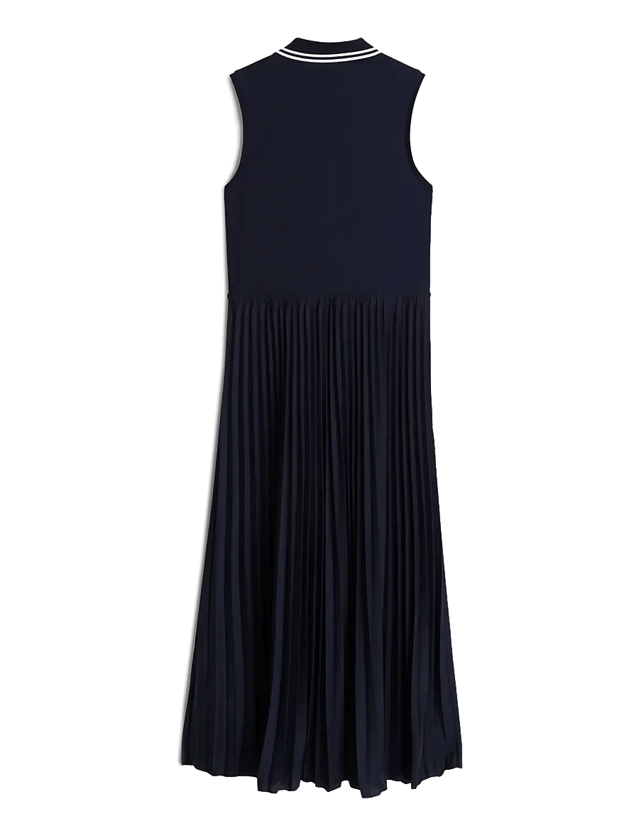 Tommy Hilfiger - 1985 PLEATED POLO DRESS NS - midikleider - dark night navy - 2
