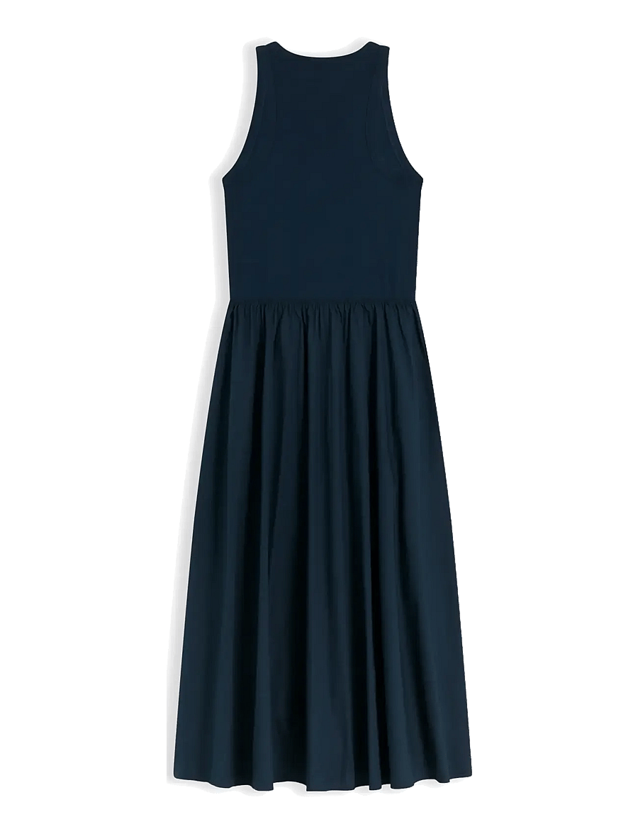 Tommy Hilfiger - GOLD BTN POPLIN MIX TANK DRS - sommerkleider - dark night navy - 2