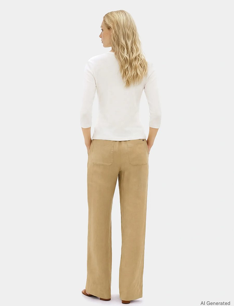 Tommy Hilfiger - GOLD BUTTON SLIM HENLEY 3/4 - long-sleeved tops - ecru - 2