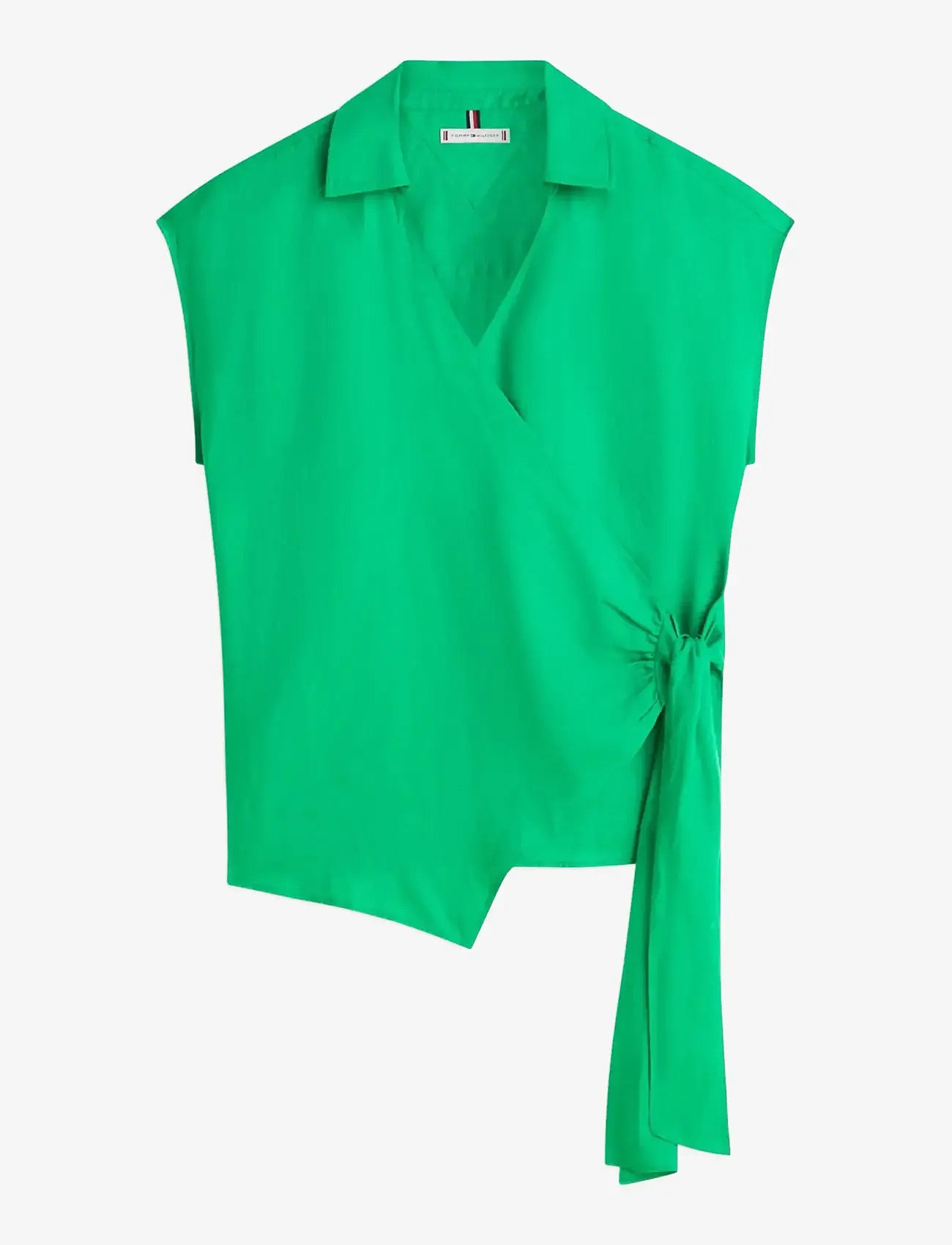 Tommy Hilfiger - LINEN KNOT NS TOP - Ærmeløse bluser - courtside green - 1